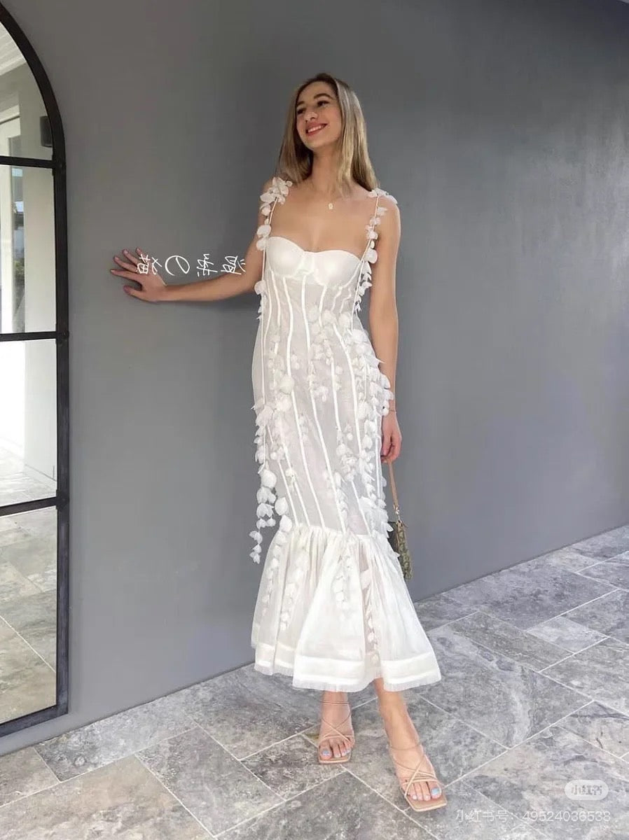 Zim* 25ss petal cami dress