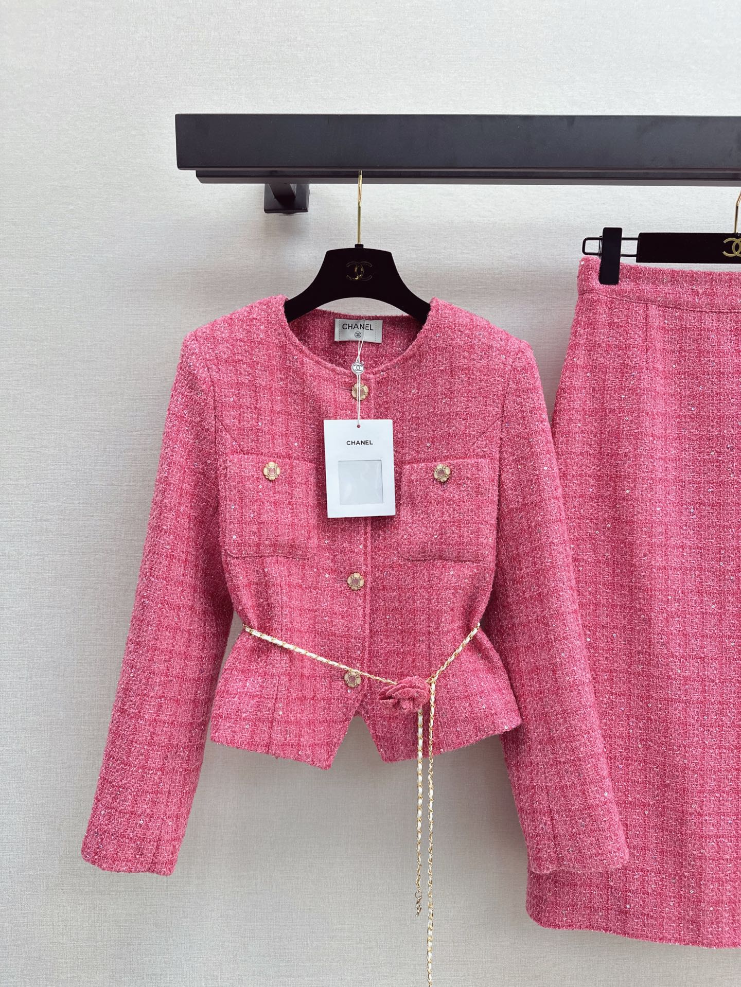 C*nel Pocket Jacket + Skirt suit