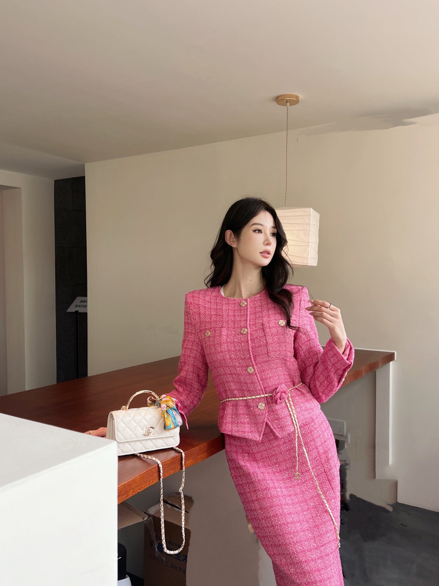 C*nel Pocket Jacket + Skirt suit
