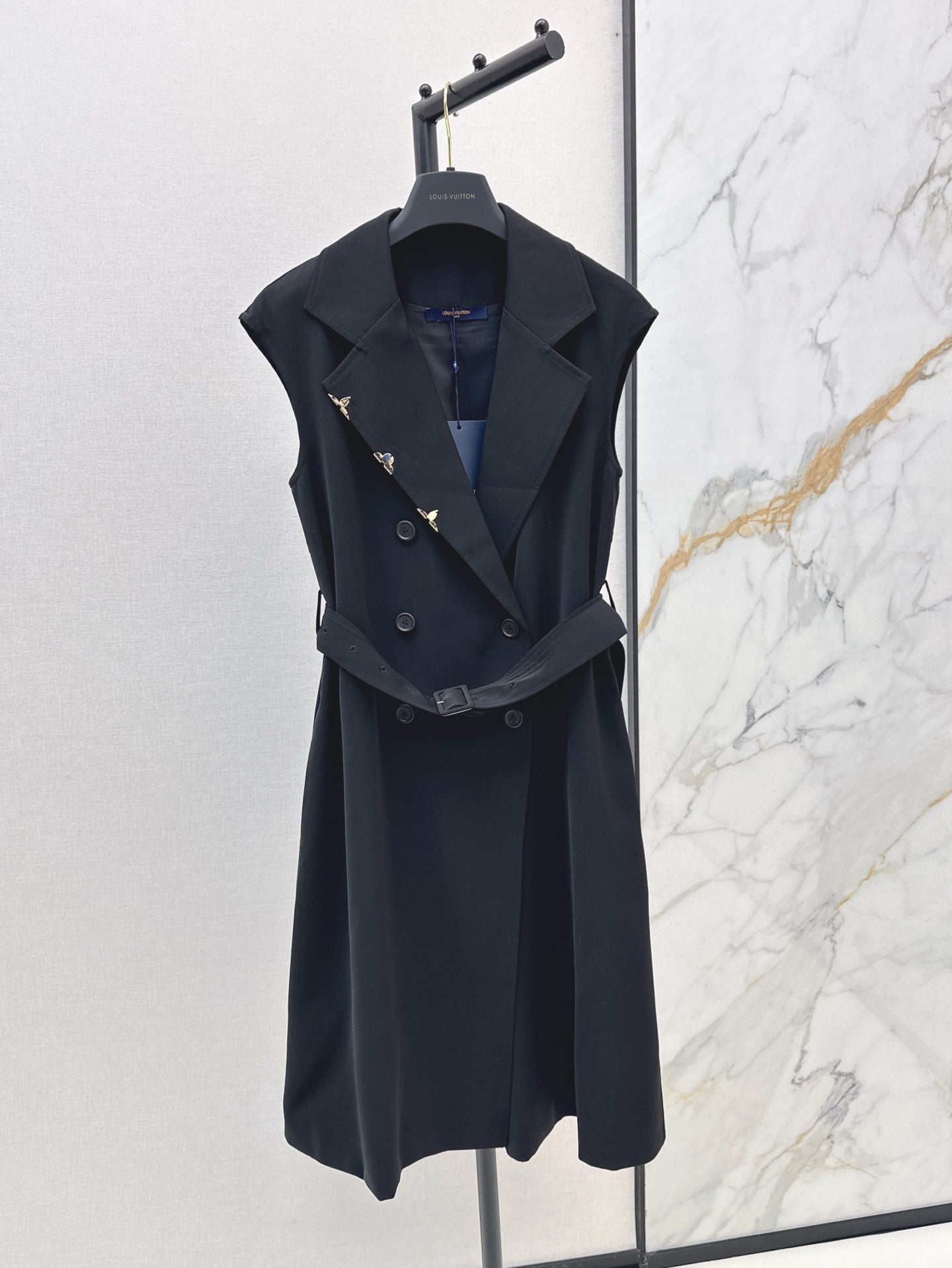 Loui* 25ss Belted Double-Breasted Dress
