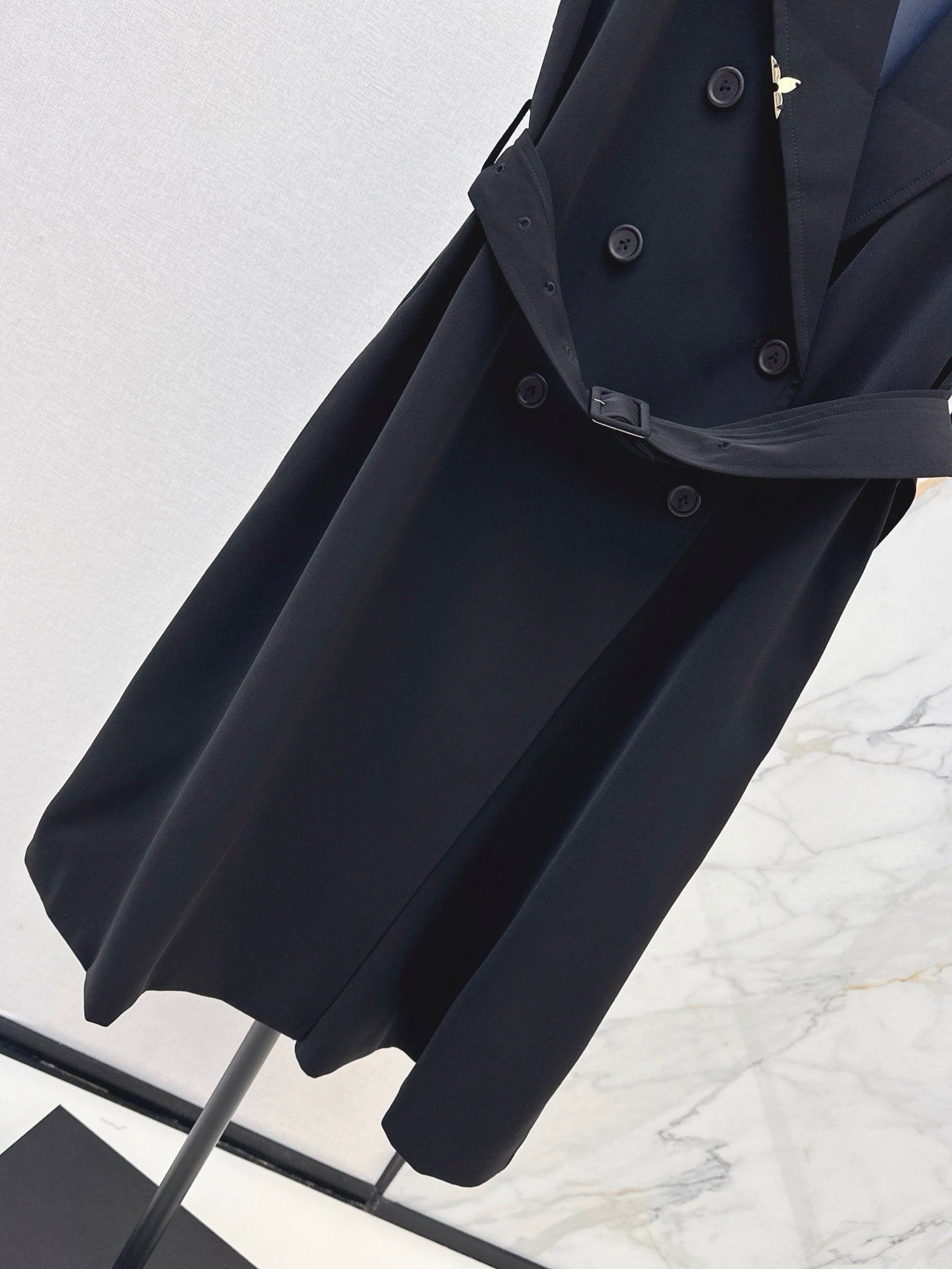 Loui* 25ss Belted Double-Breasted Dress