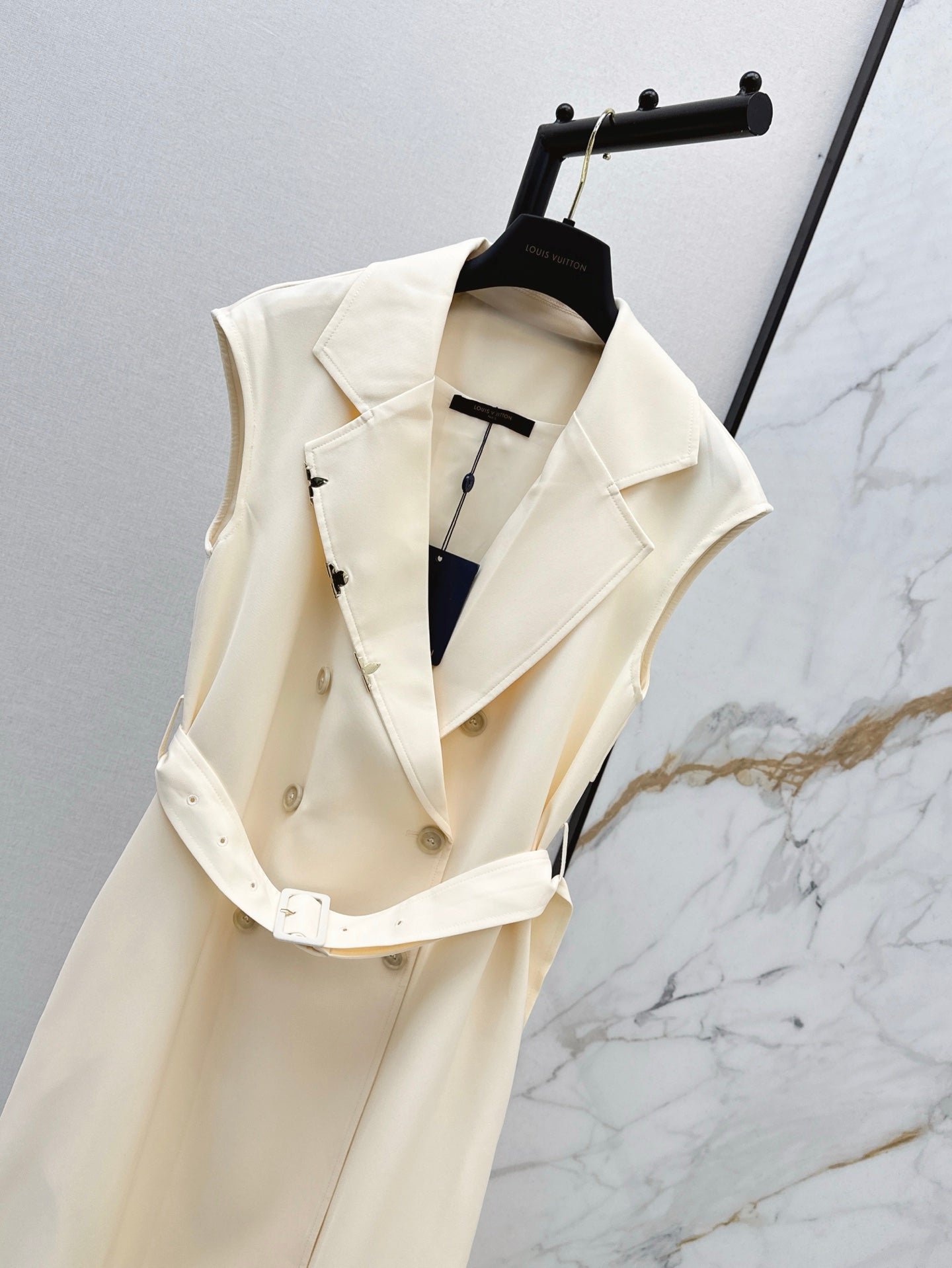 Loui* 25ss Belted Double-Breasted Dress