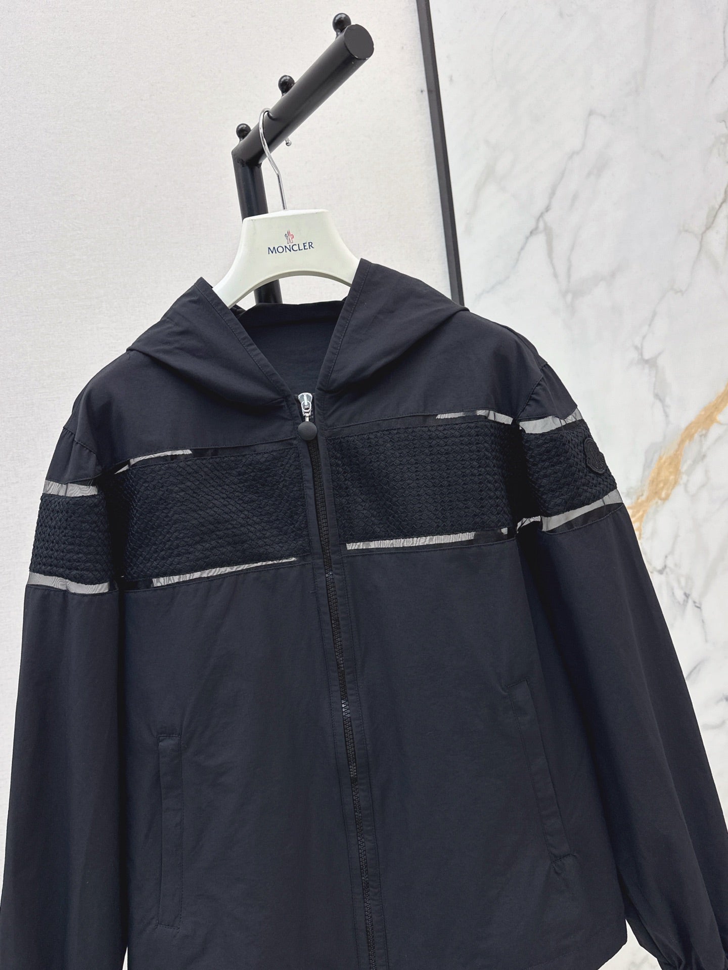 Monc* 25ss Embroidered Hooded Jacket