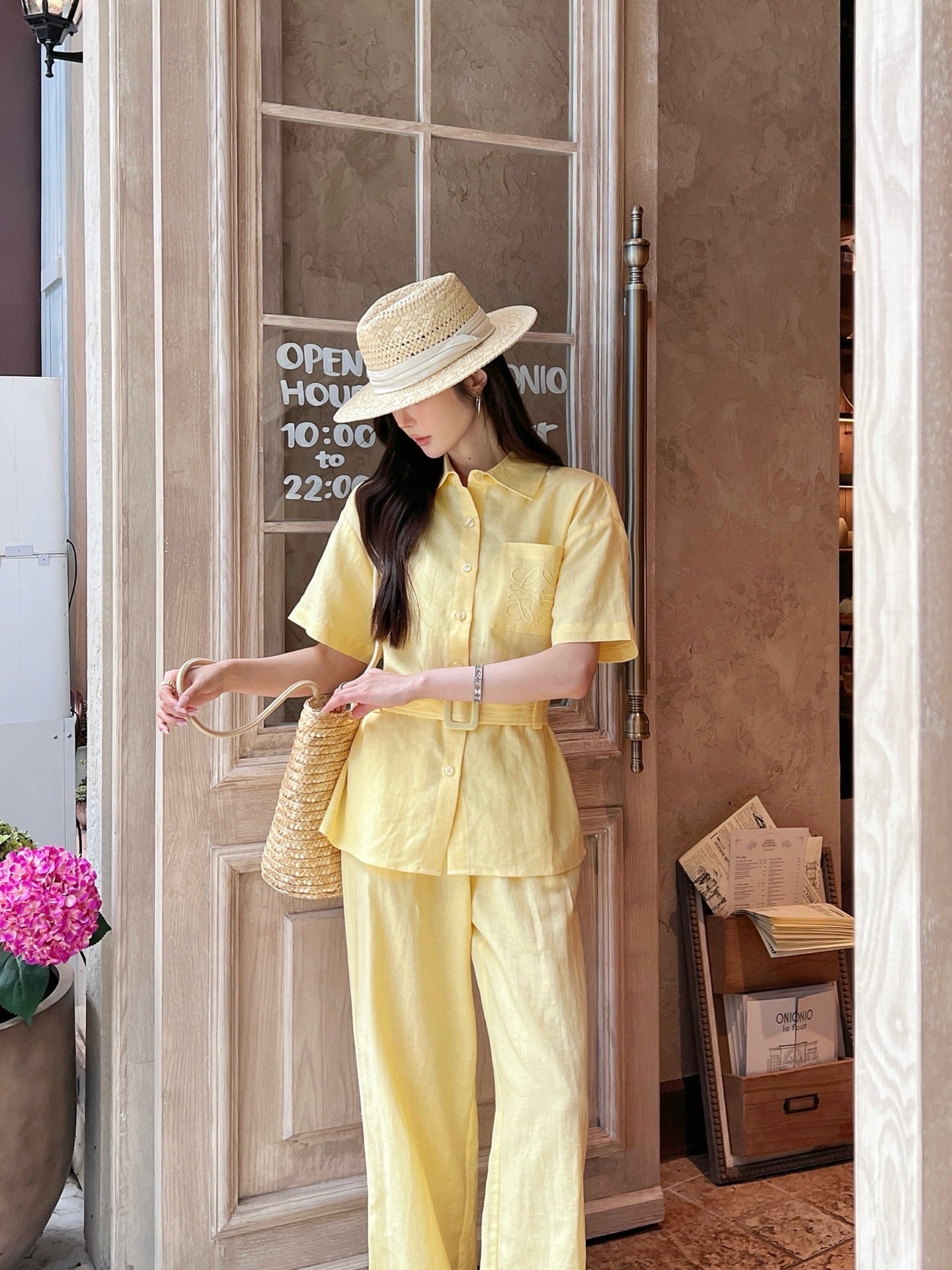 Loe* 25ss Linen leisure suit