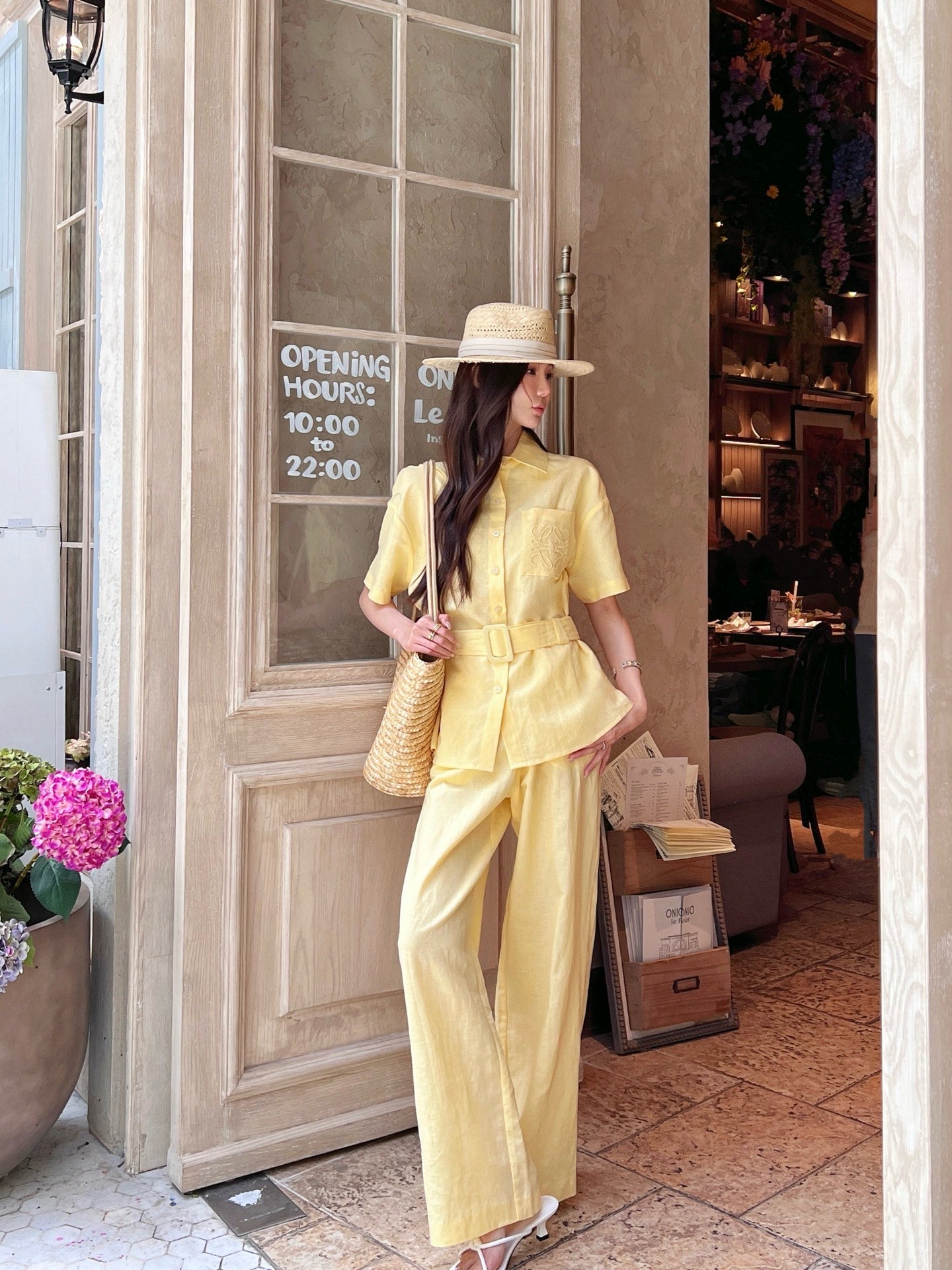 Loe* 25ss Linen leisure suit