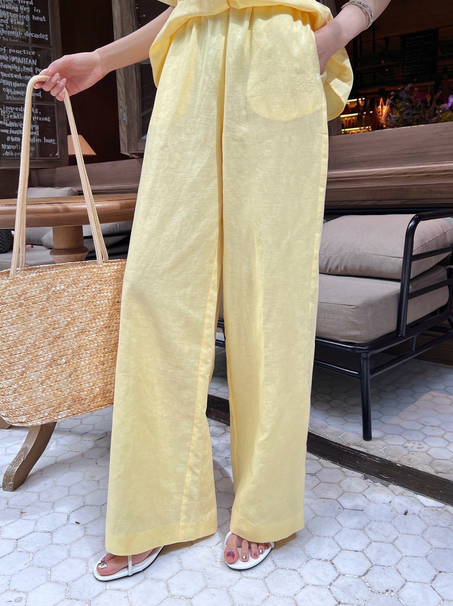 Loe* 25ss Linen leisure suit