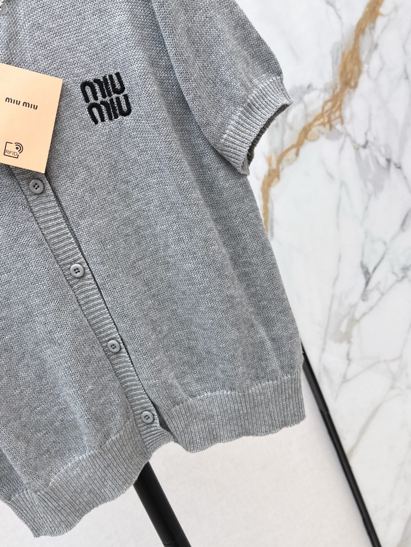 M*u 25ss cotton Knitted cardigan