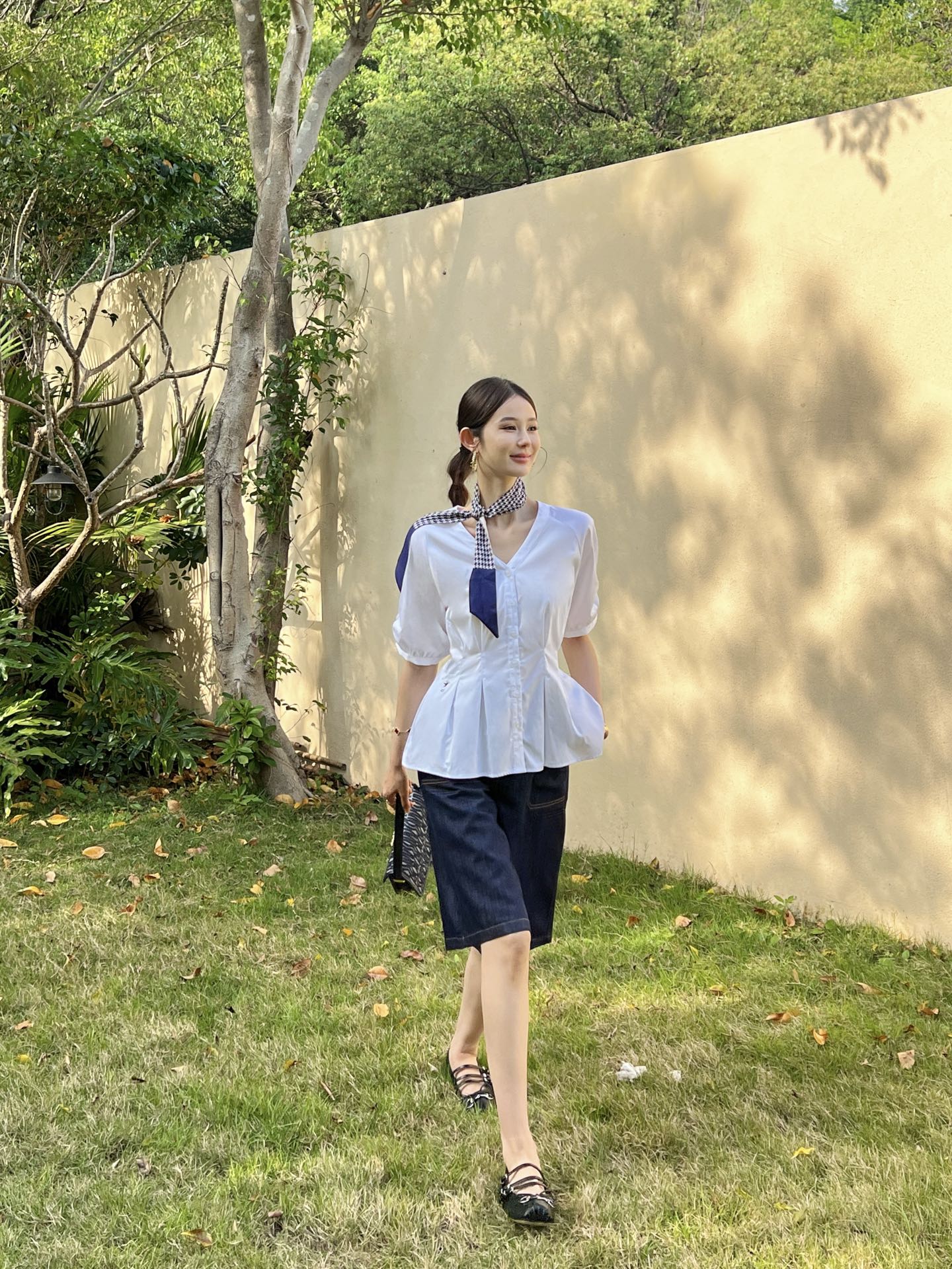 D*r 25ss embroidered cotton shirt