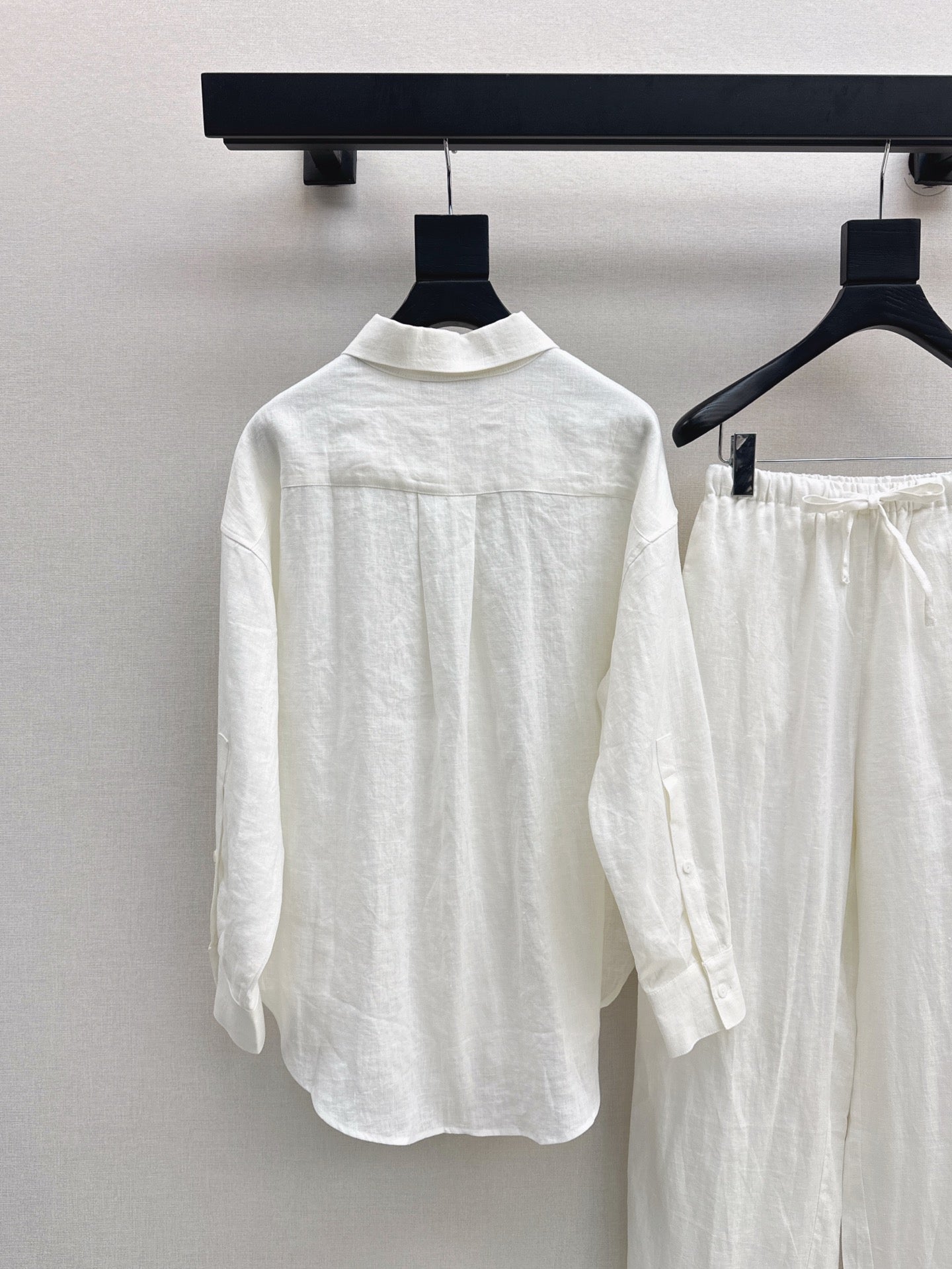 Lor*P beaded shirt + linen pant set