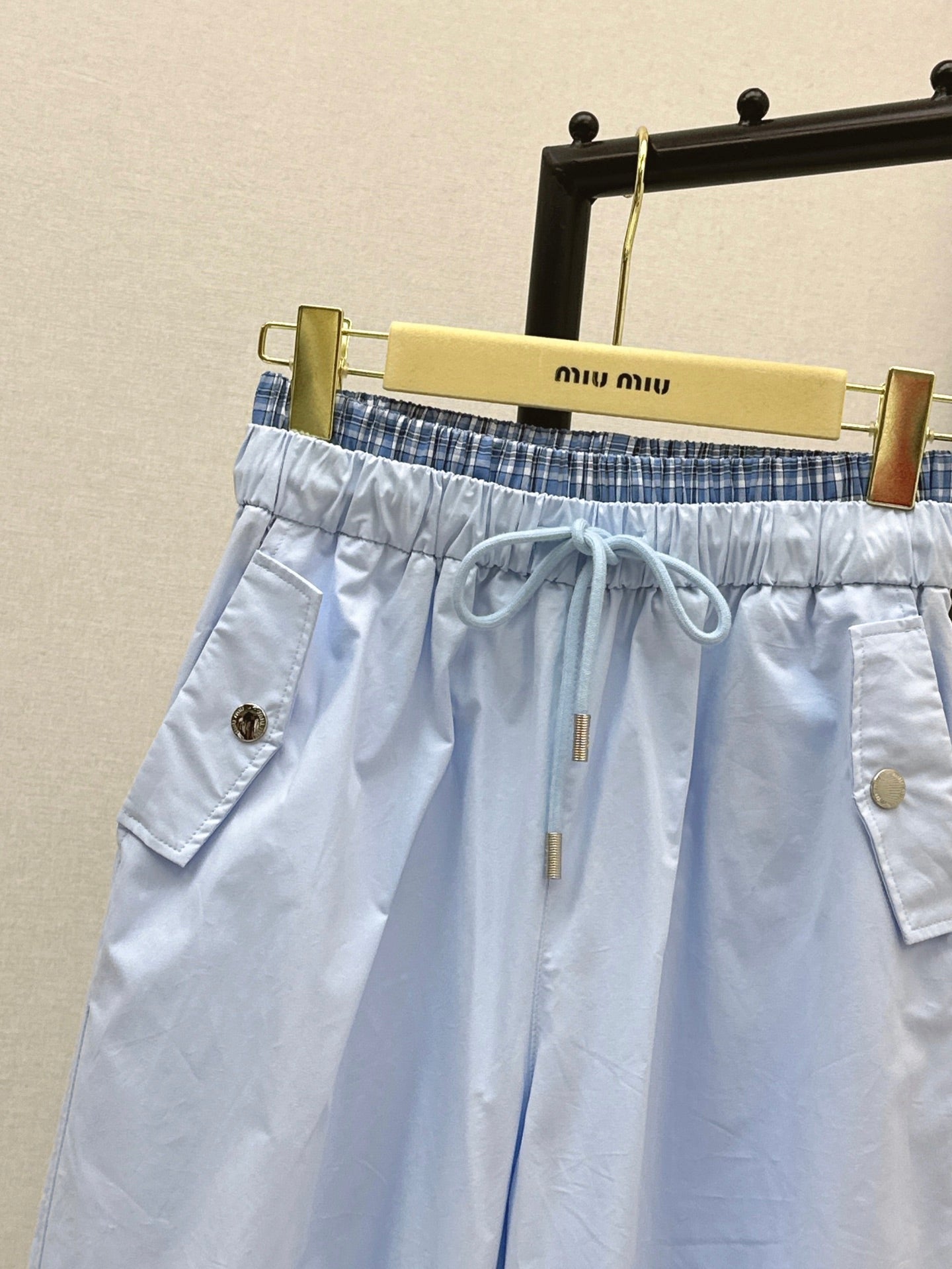 M*u 25ss cotton wide-leg cargo pants