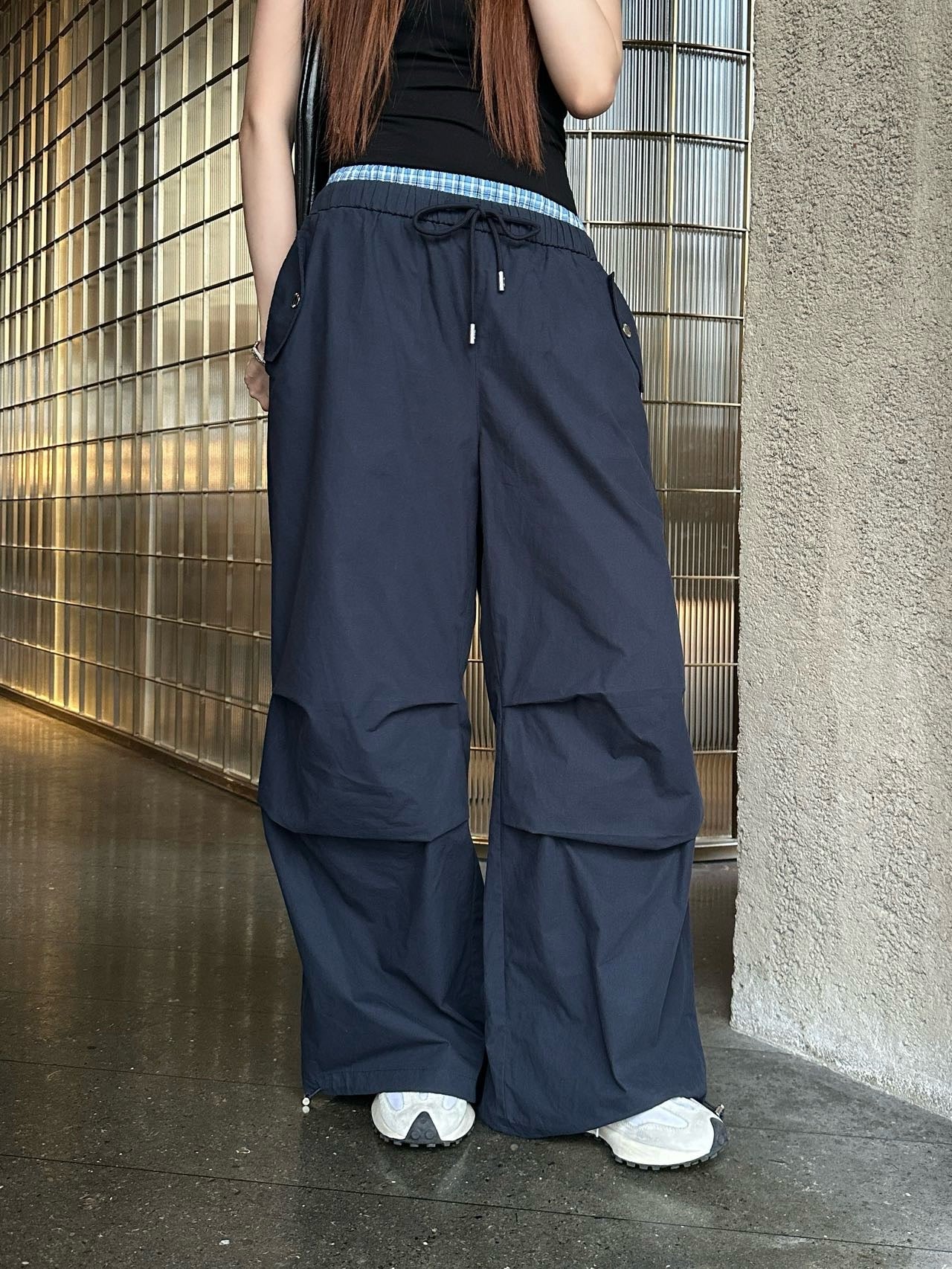 M*u 25ss cotton wide-leg cargo pants
