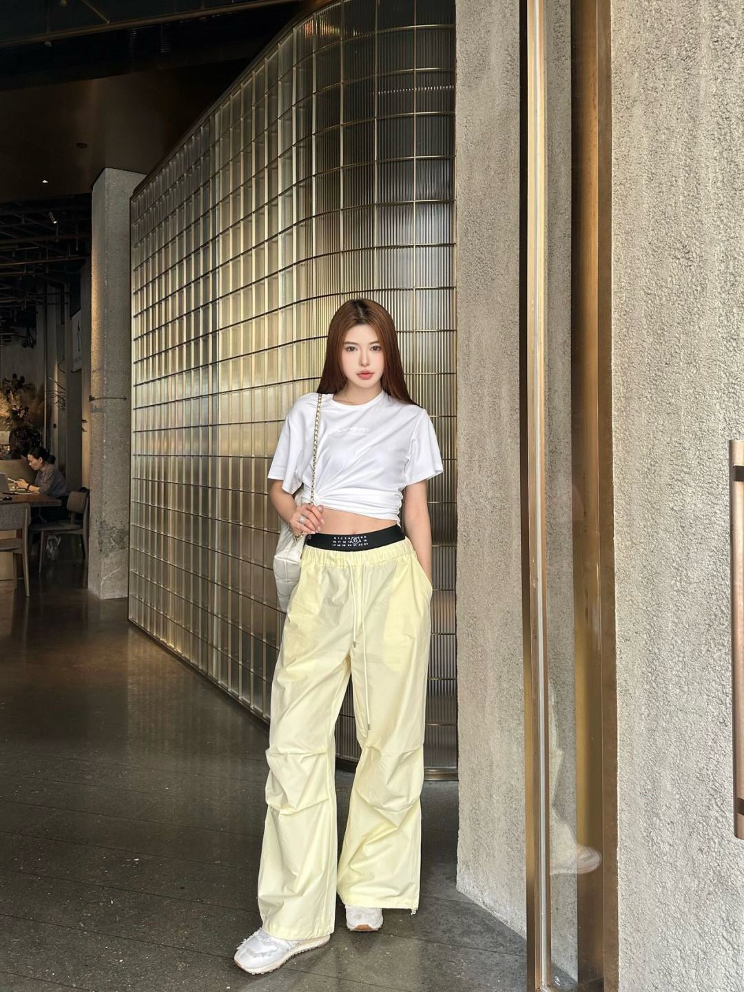 MMargi* 25ss cotton wide-leg cargo pants