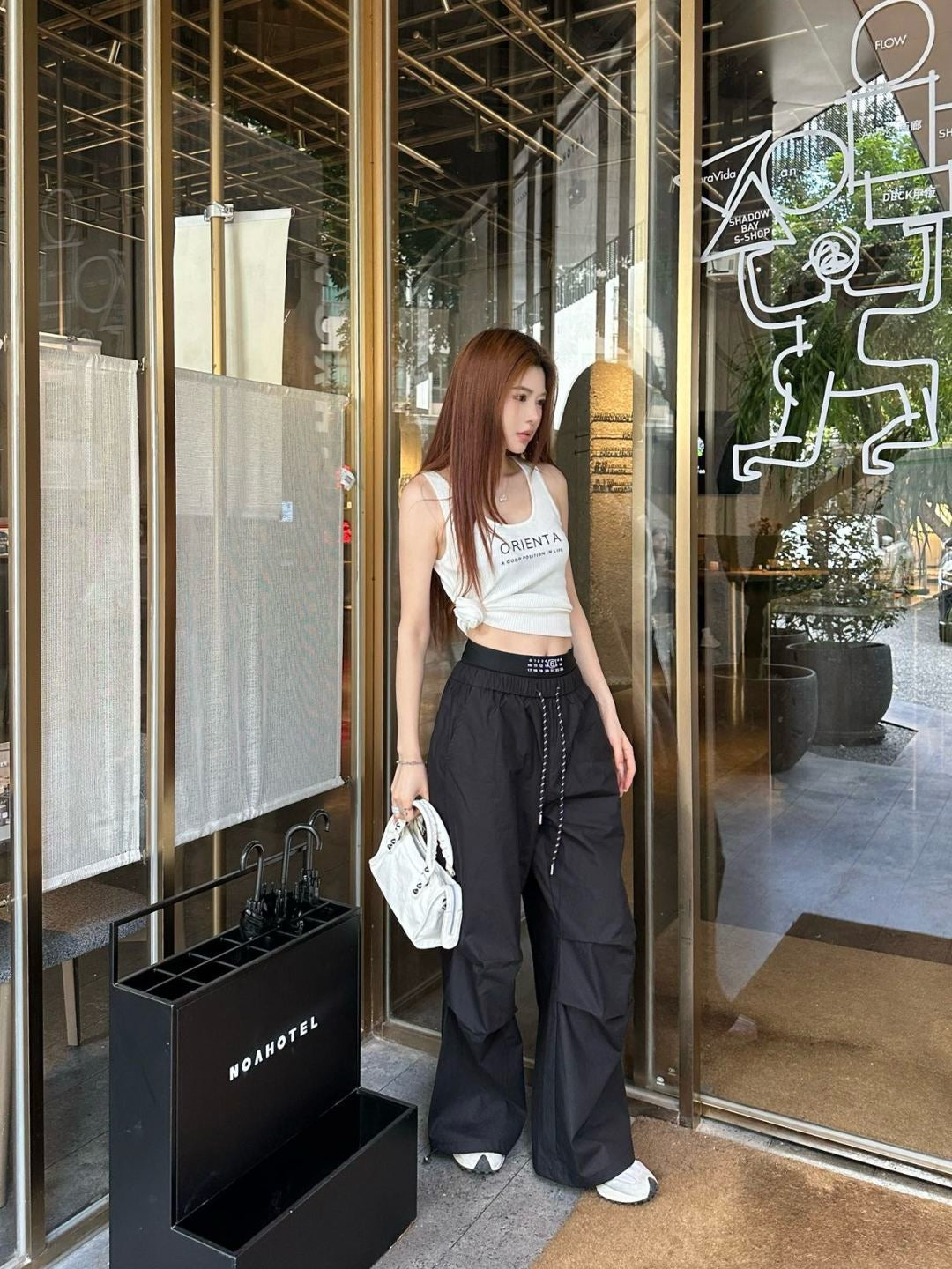 MMargi* 25ss cotton wide-leg cargo pants