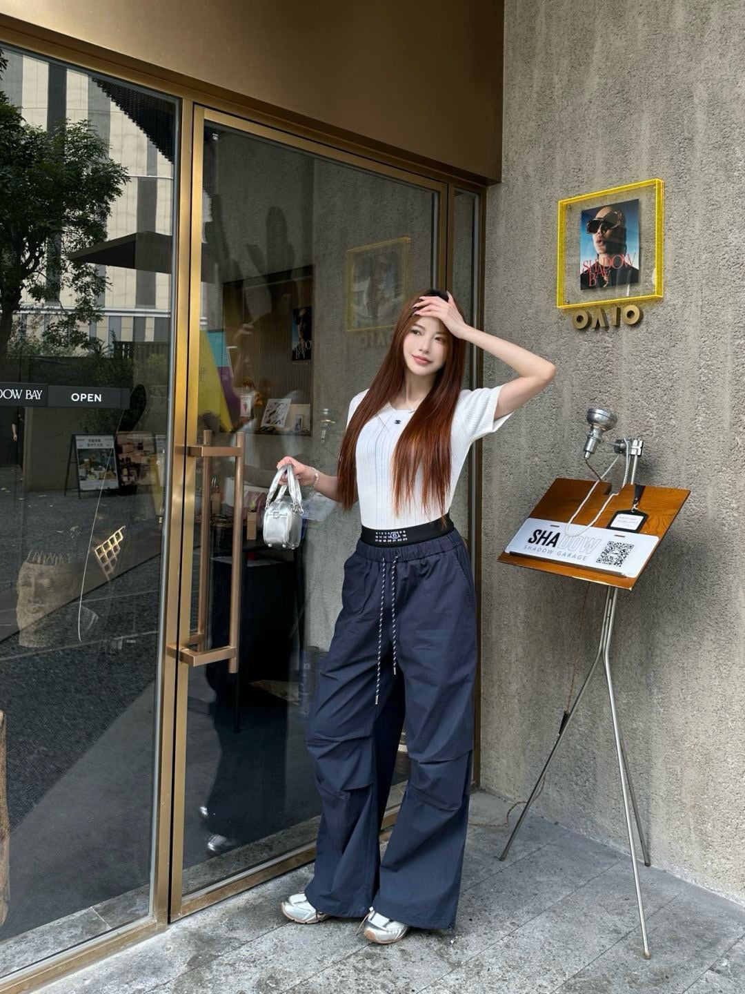MMargi* 25ss cotton wide-leg cargo pants