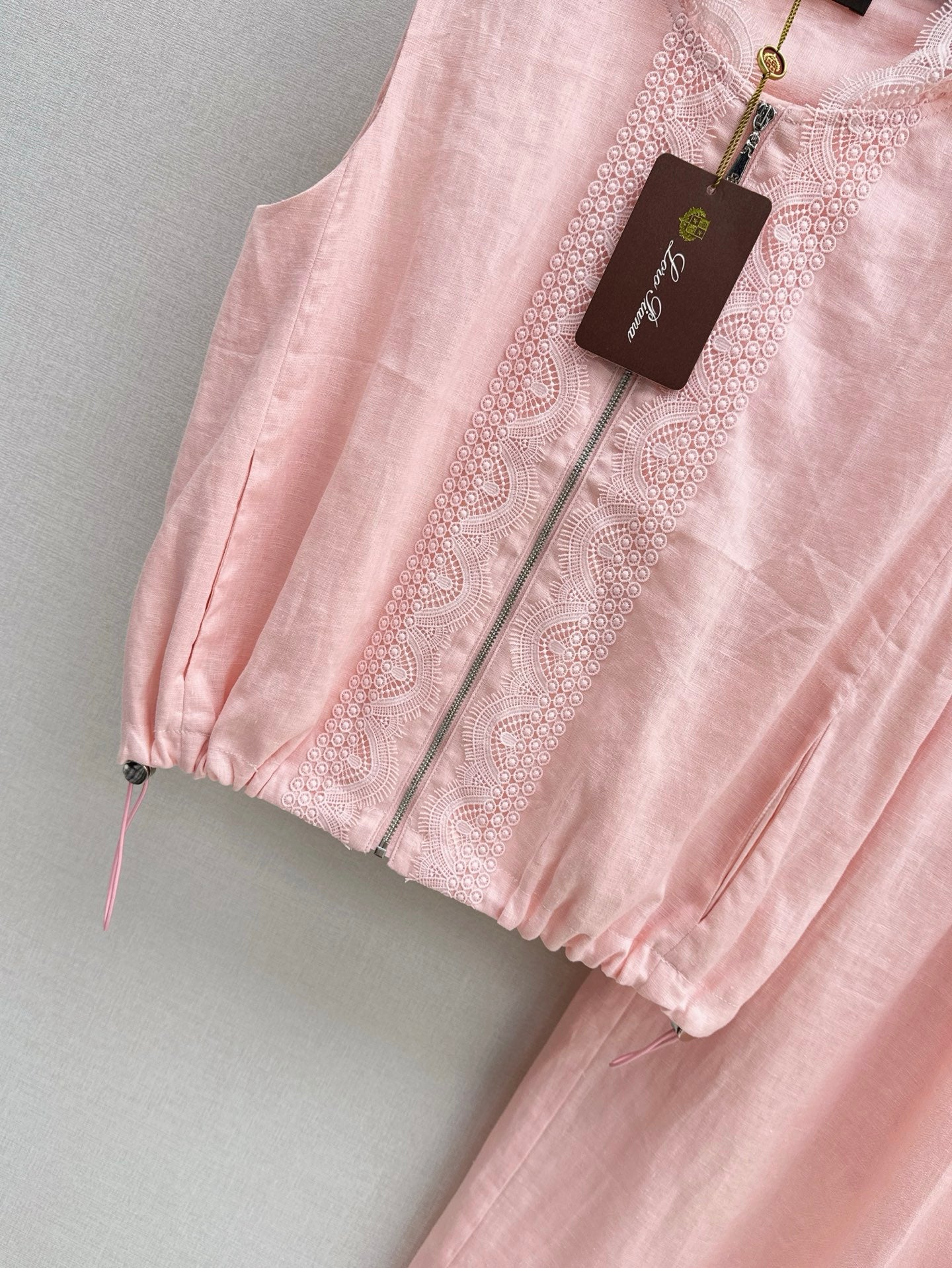 Lor*P 25ss Spliced lace jacket set