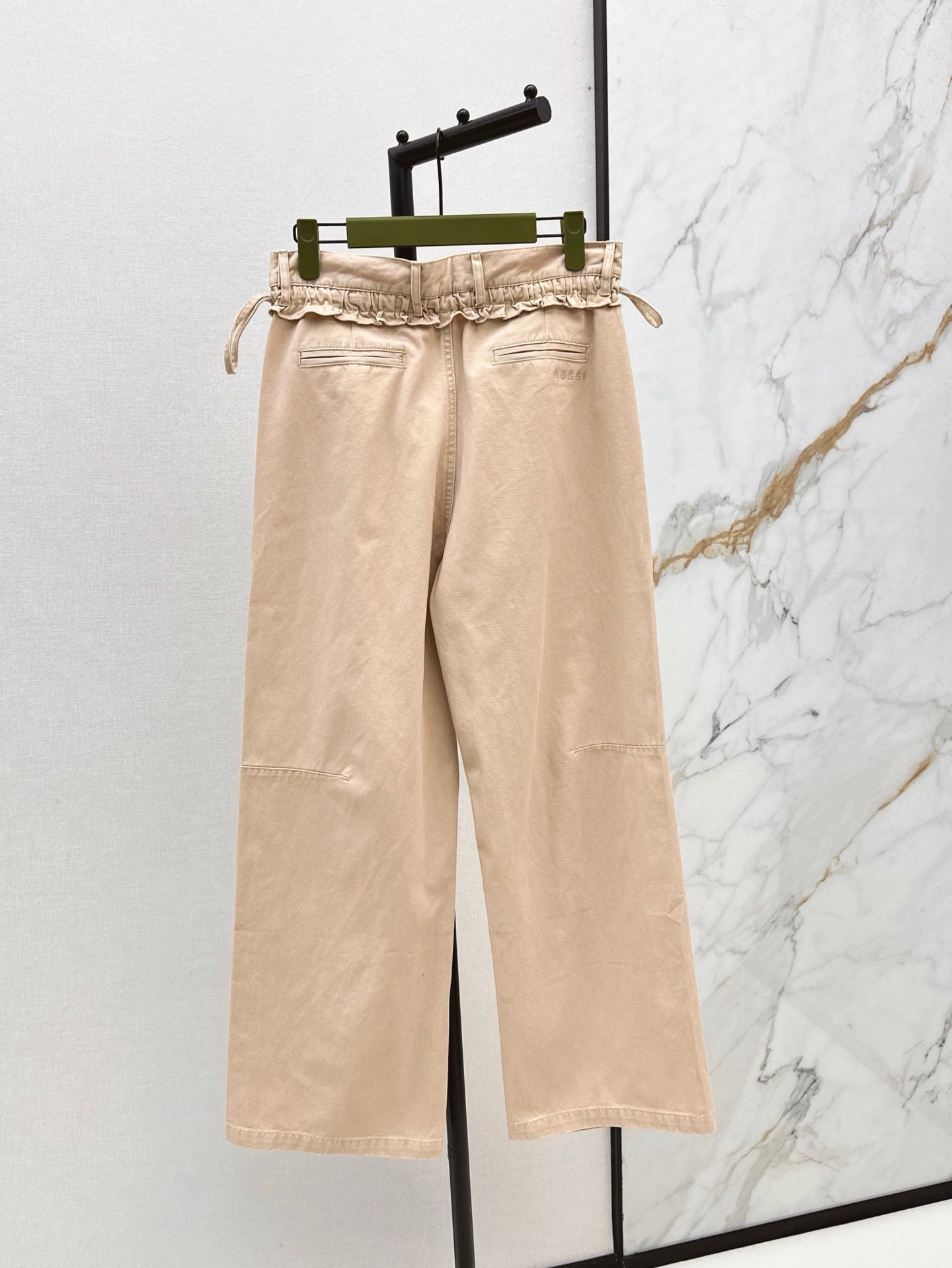 Gu* 25ss wide leg pants with tie sides