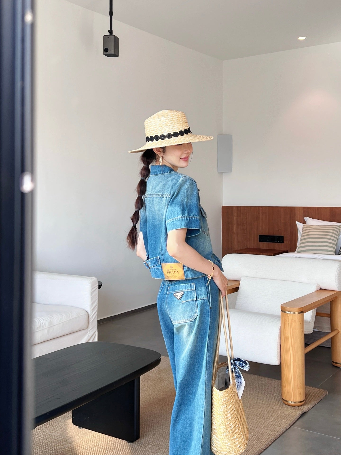 Pra* 25ss denim suit