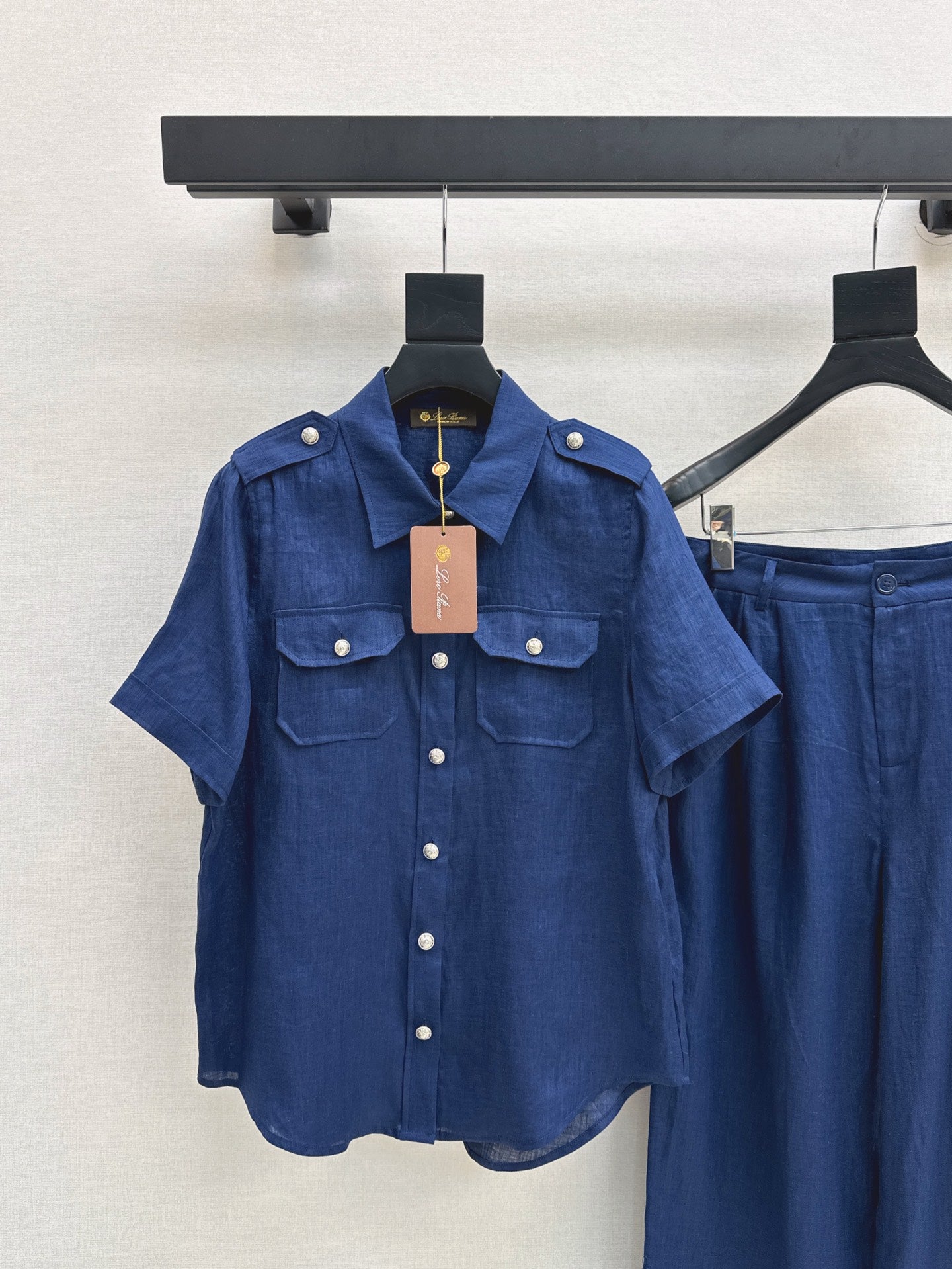 Lor*P 25ss workwear style linen shirt suit