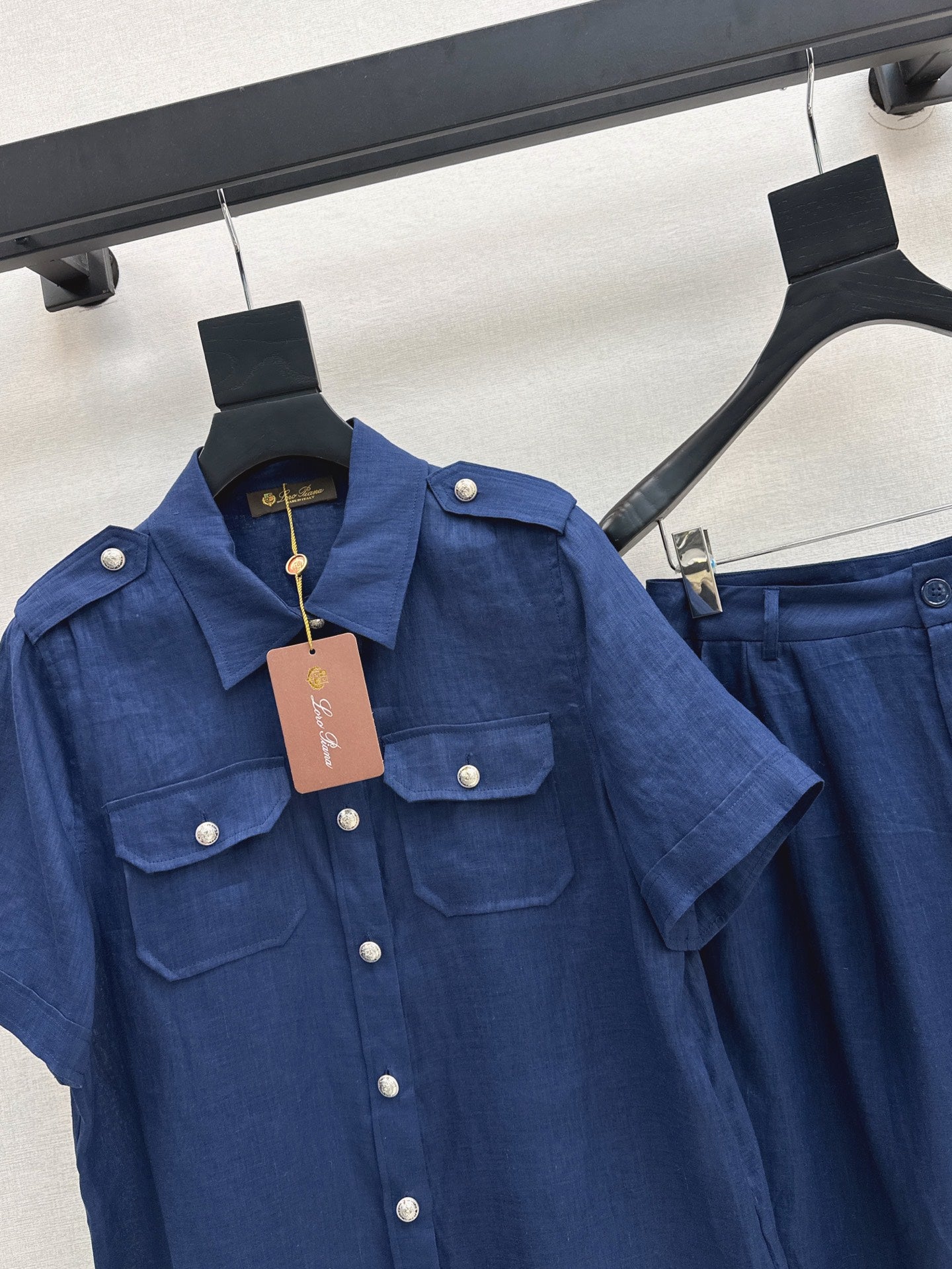 Lor*P 25ss workwear style linen shirt suit