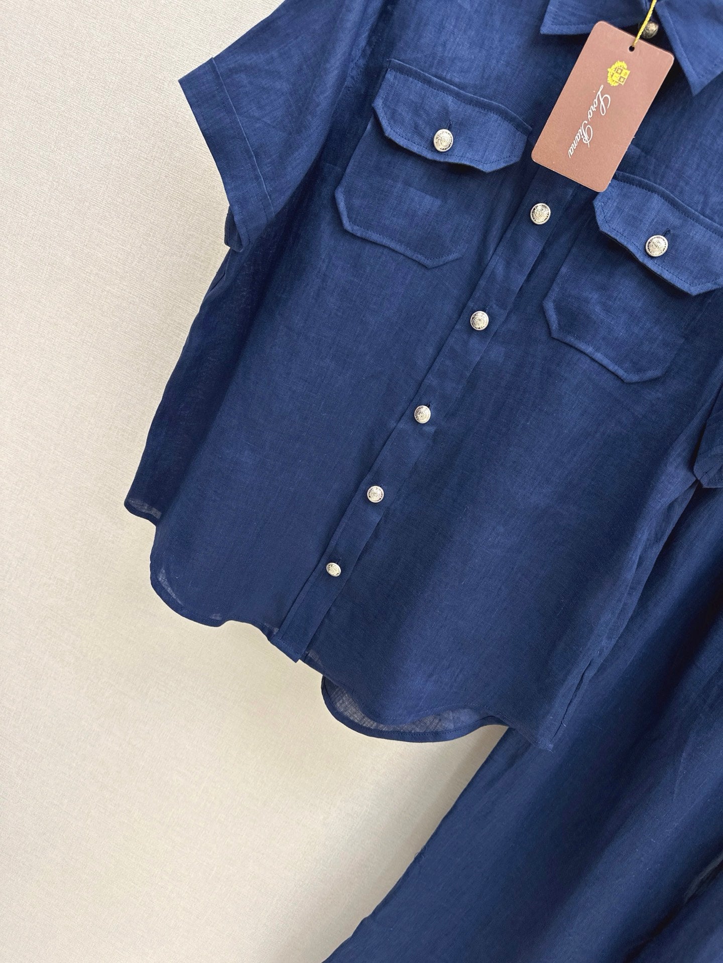 Lor*P 25ss workwear style linen shirt suit