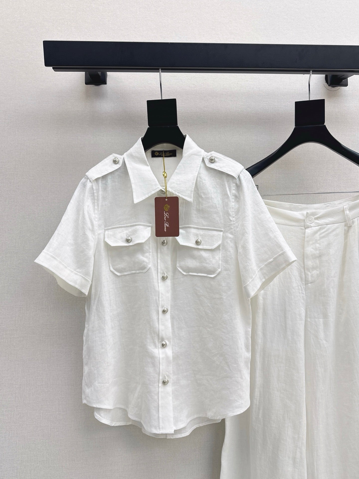 Lor*P 25ss workwear style linen shirt suit
