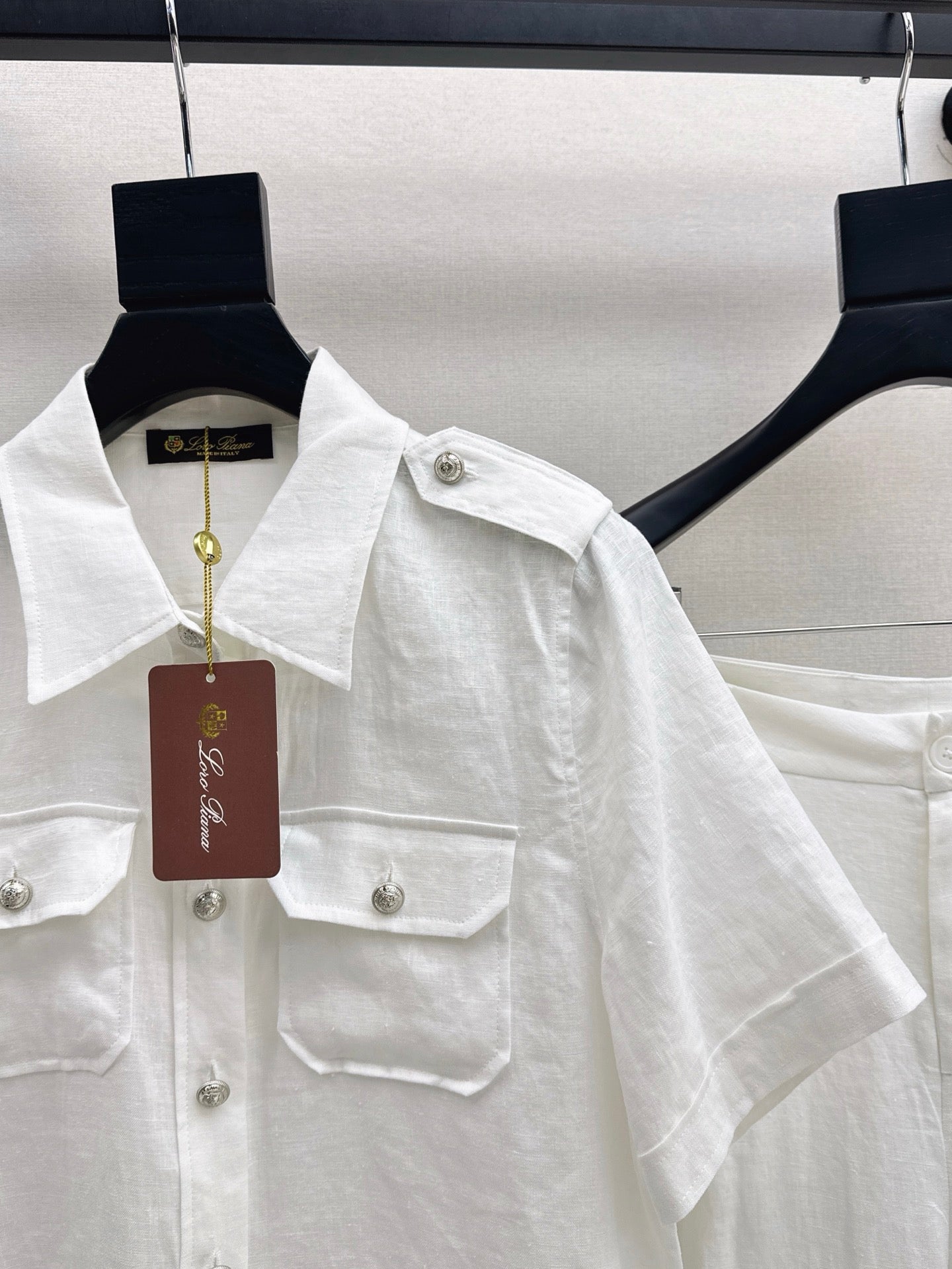 Lor*P 25ss workwear style linen shirt suit