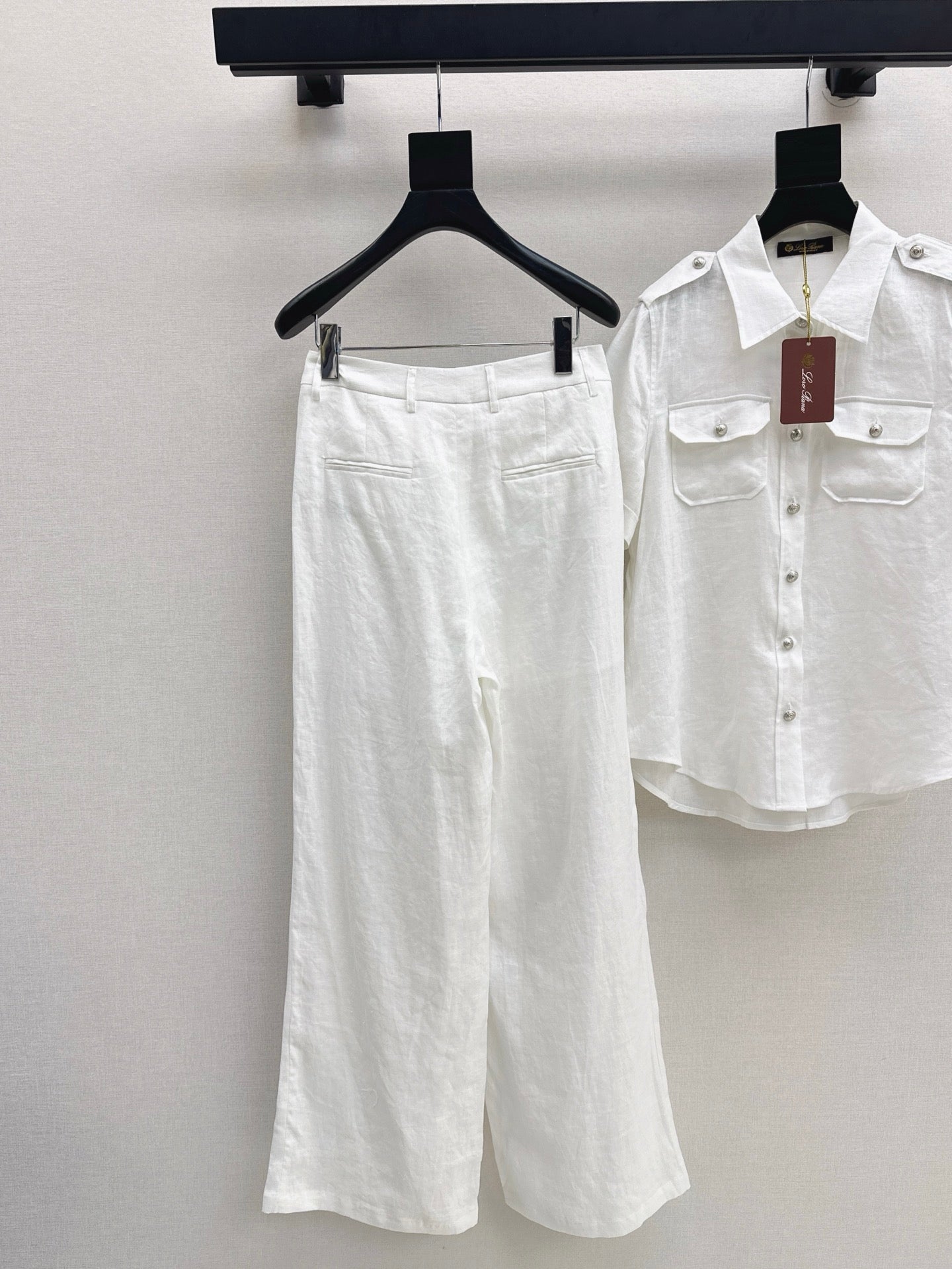 Lor*P 25ss workwear style linen shirt suit