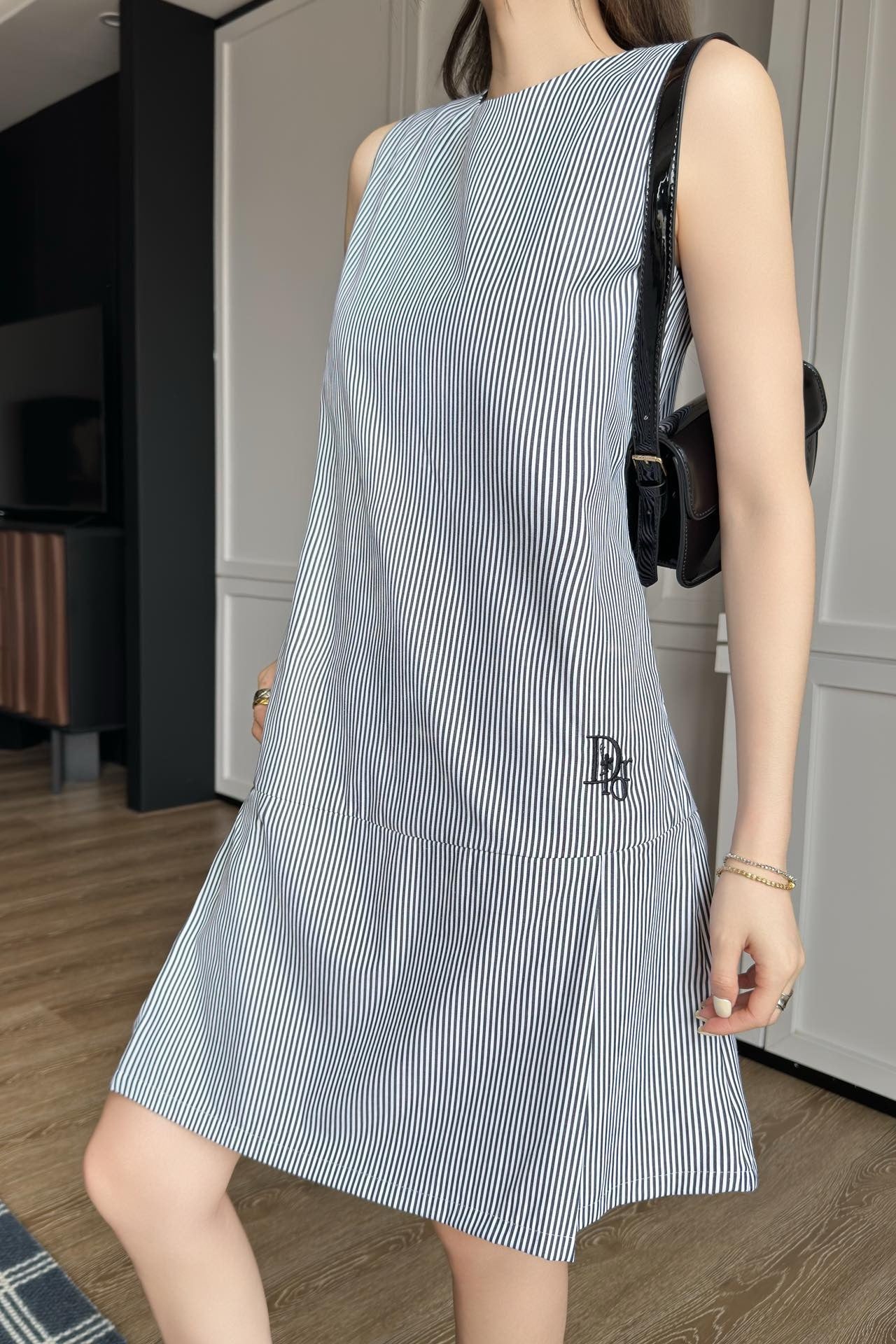 D*r 25ss striped straight dress