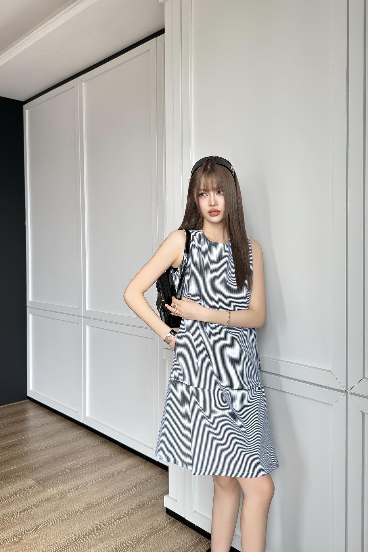 D*r 25ss striped straight dress