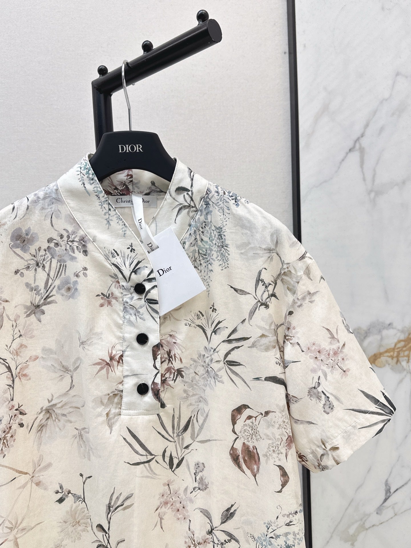 D*r 25ss print pleated shirtdress