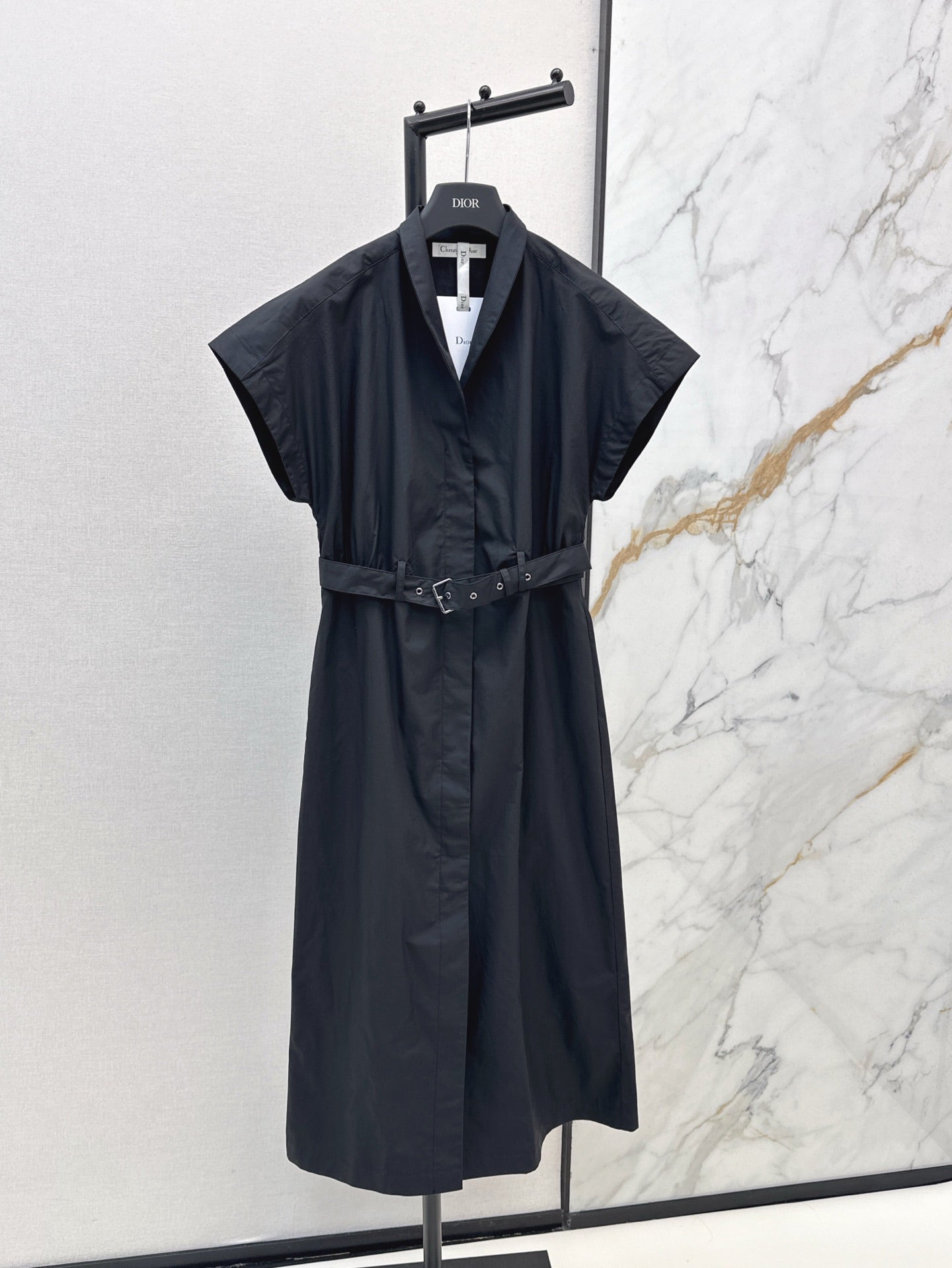 D*r 25ss V-neck mid-length dress