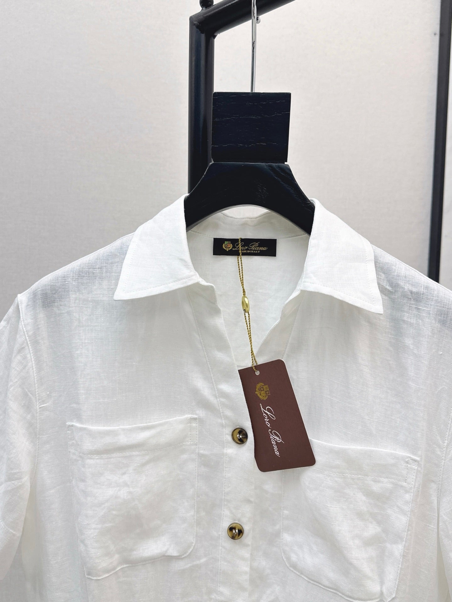 Lor*P 25ss linen belted shirt dress