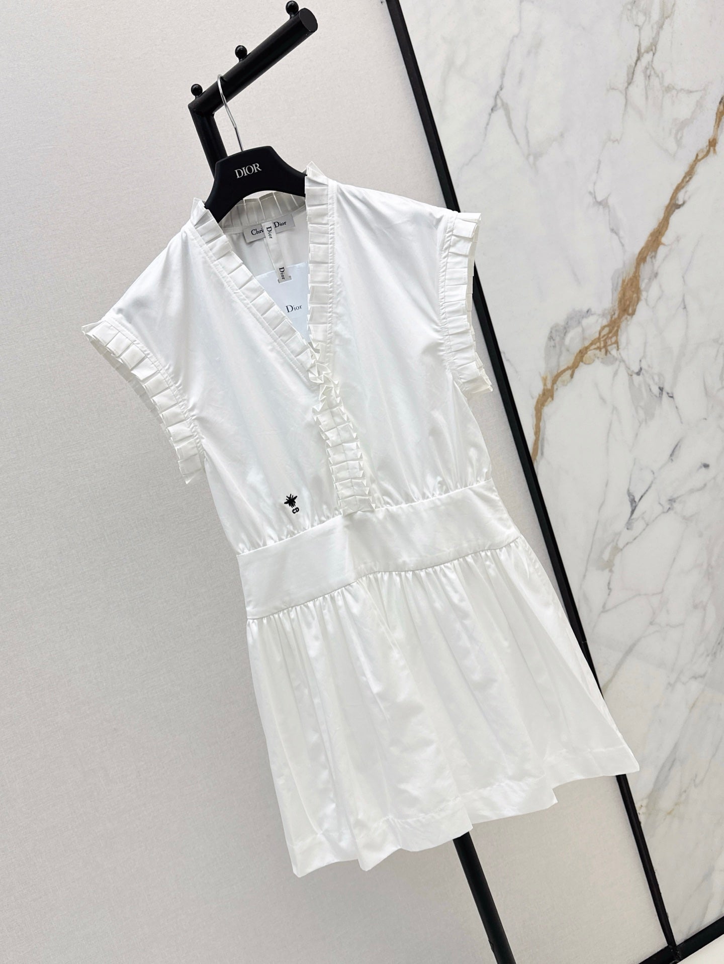 D*r 25ss ruffle pleated dress