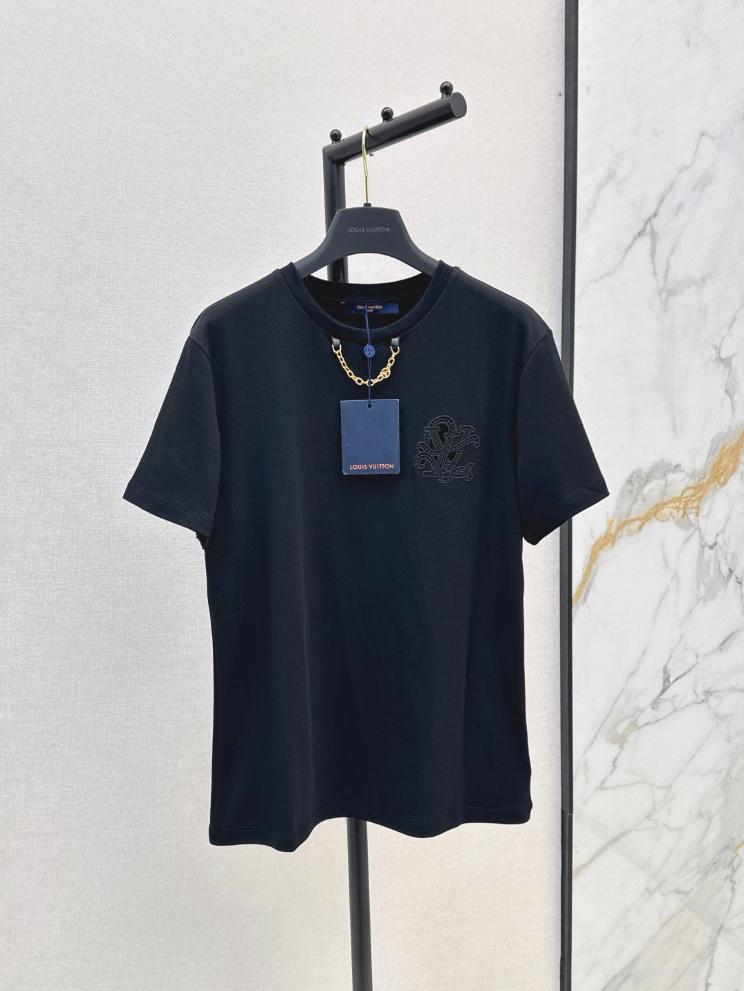 Loui* 25ss embroidered cotton t-shirt