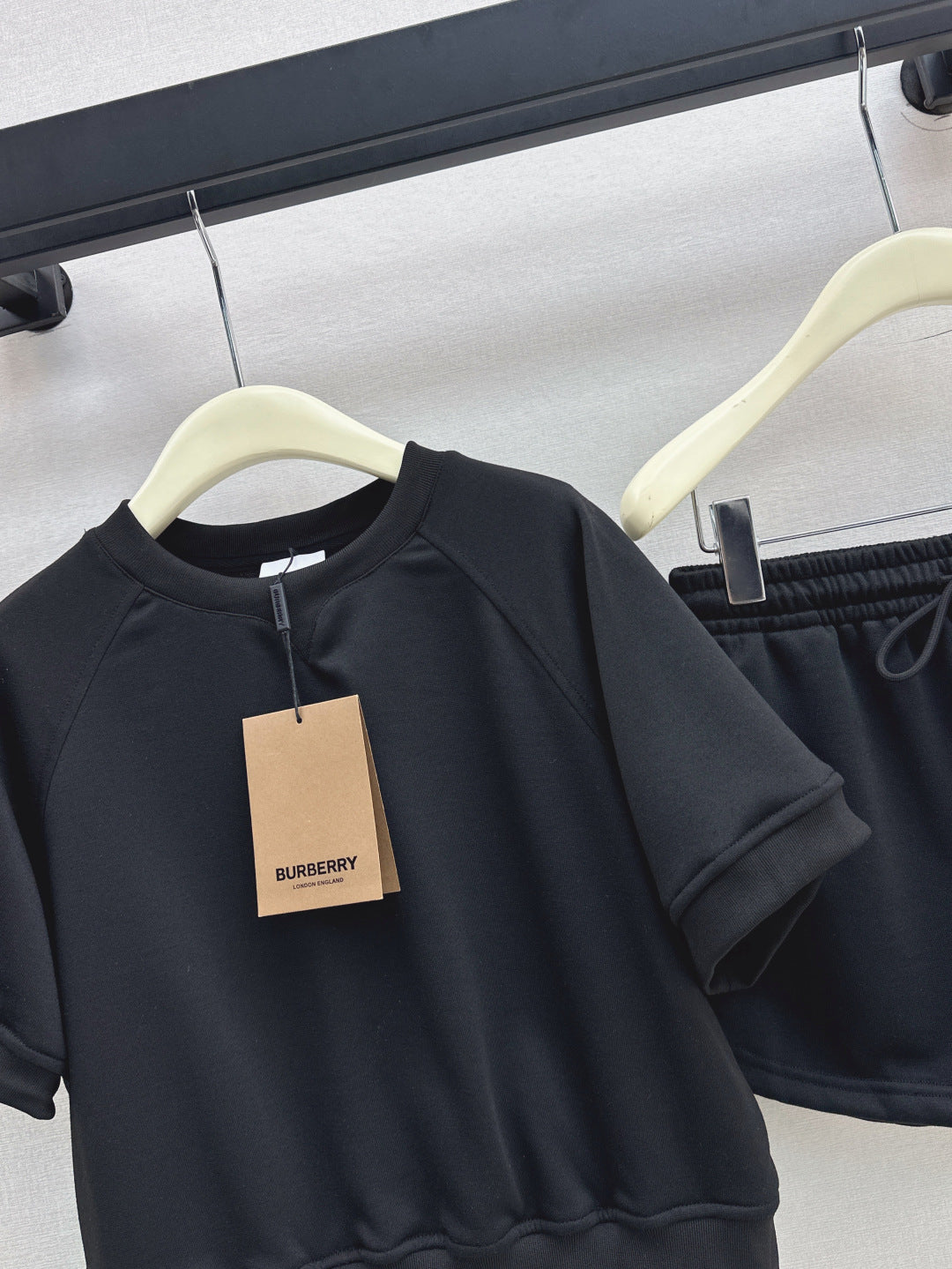 Bur* pullover and shorts set