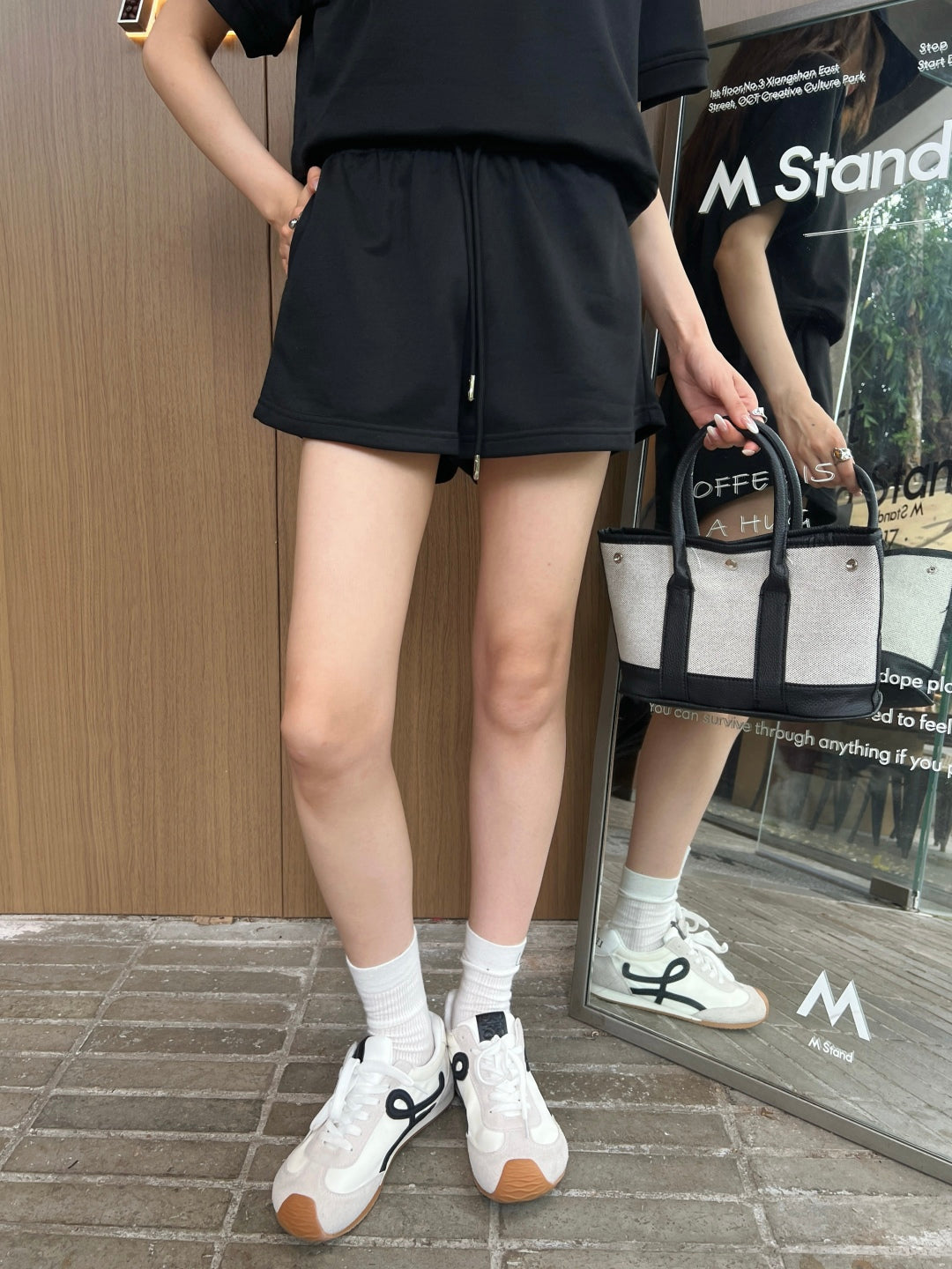 Bur* pullover and shorts set