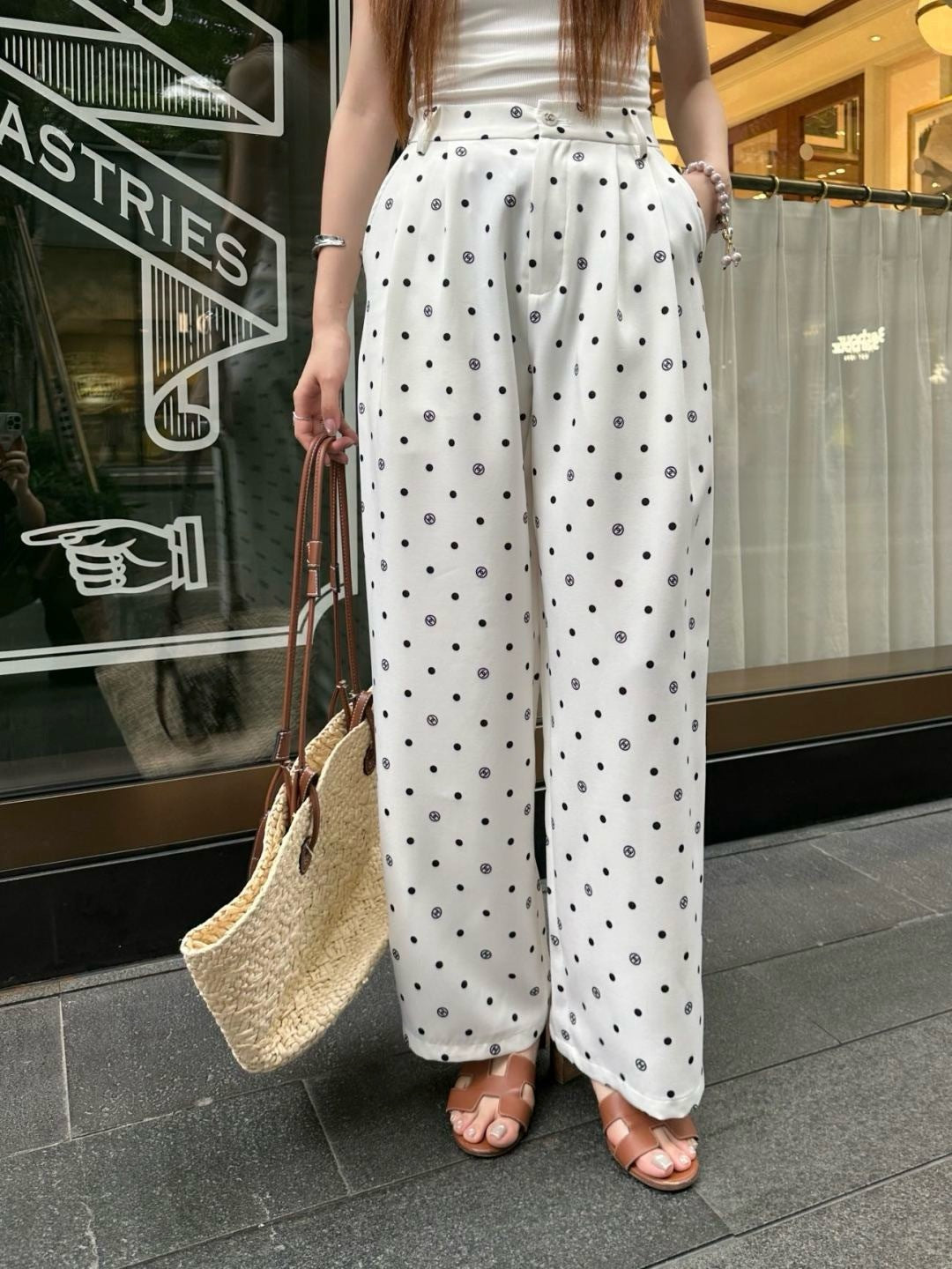 C*nel 25ss logo printed pants