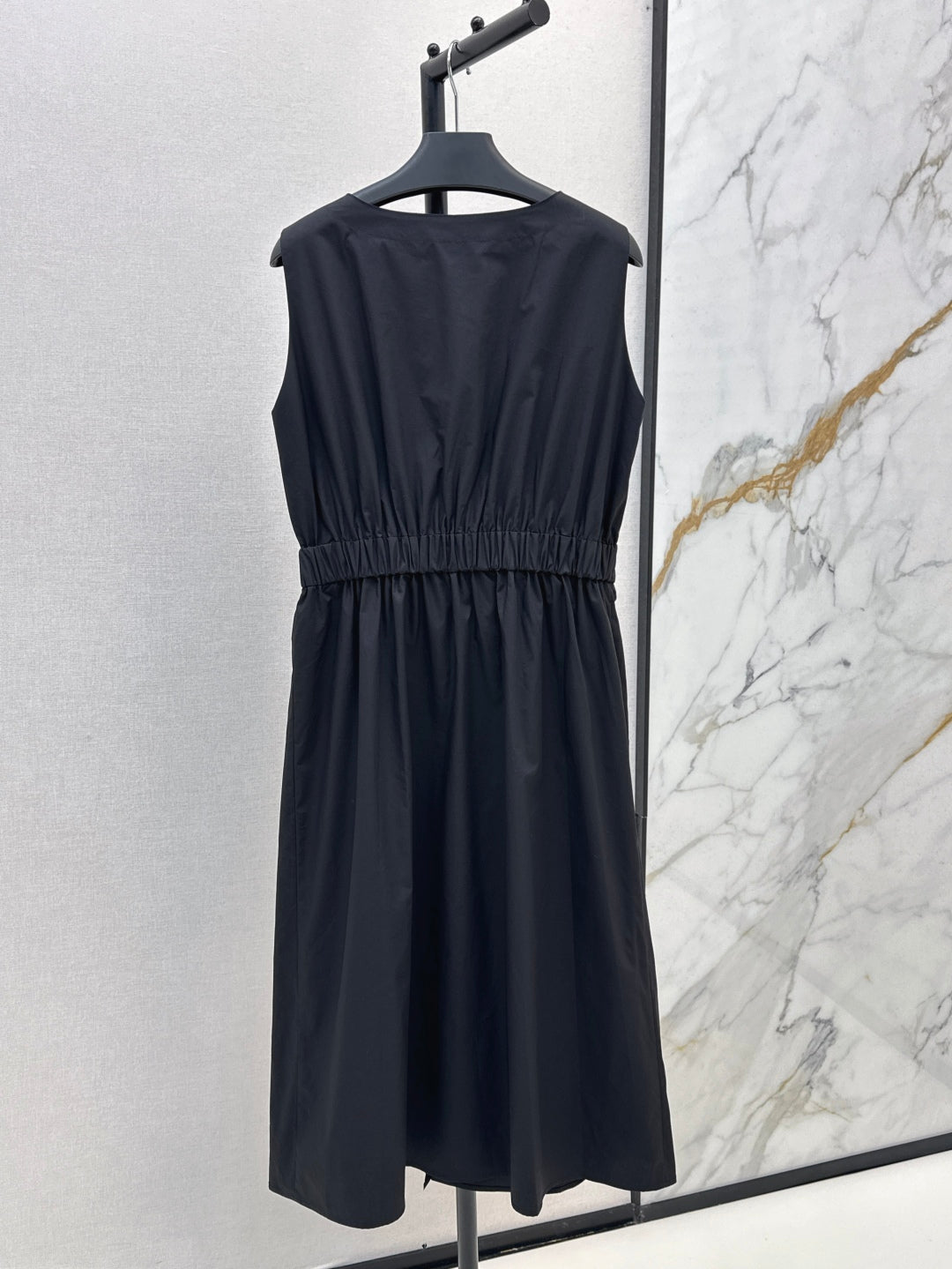 Pra* 25ss belted cotton sleeveless dress