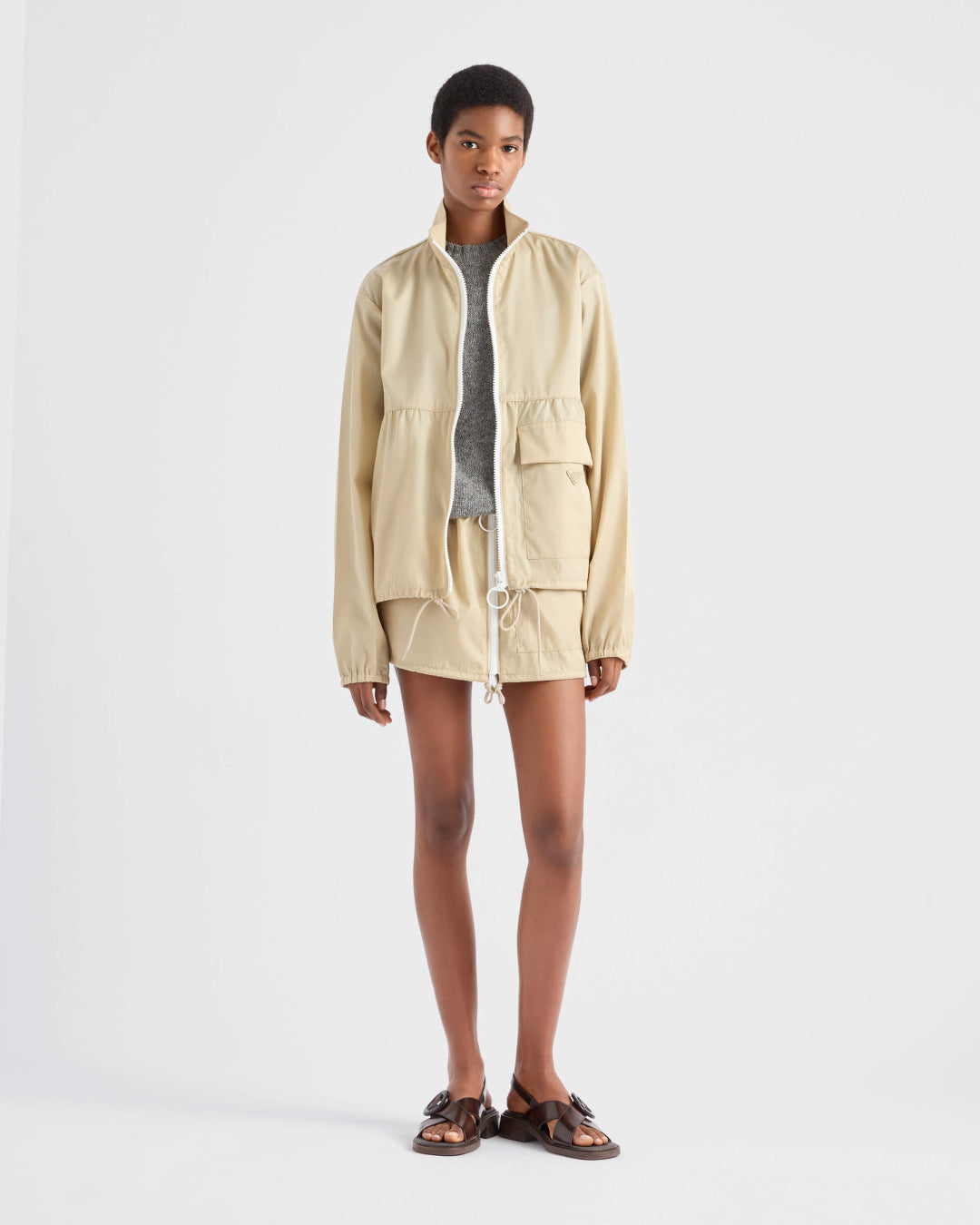 Pra* 25ss re-nylon blouson jacket