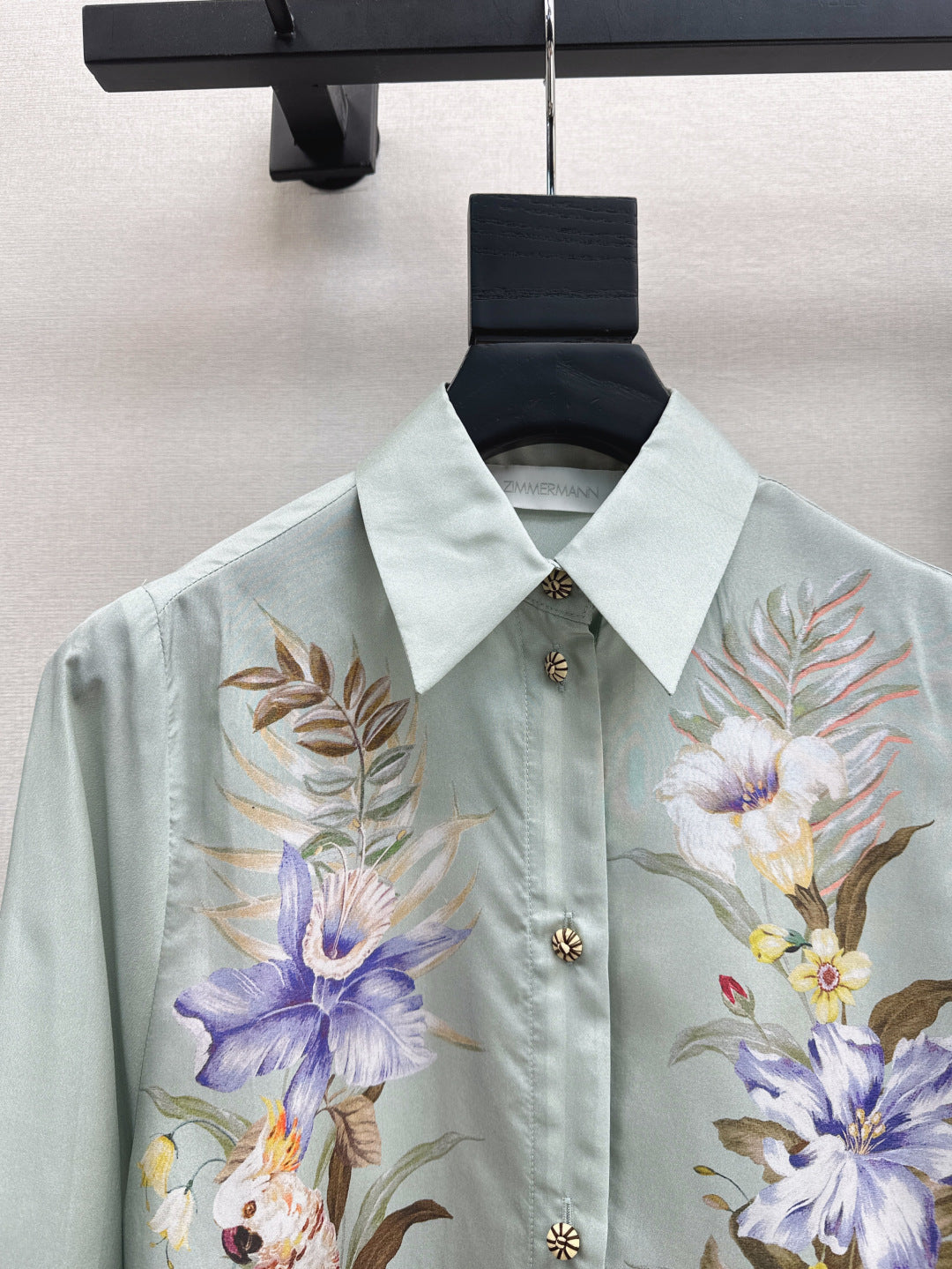 Zim* 25ss printed silk shirt and pants set