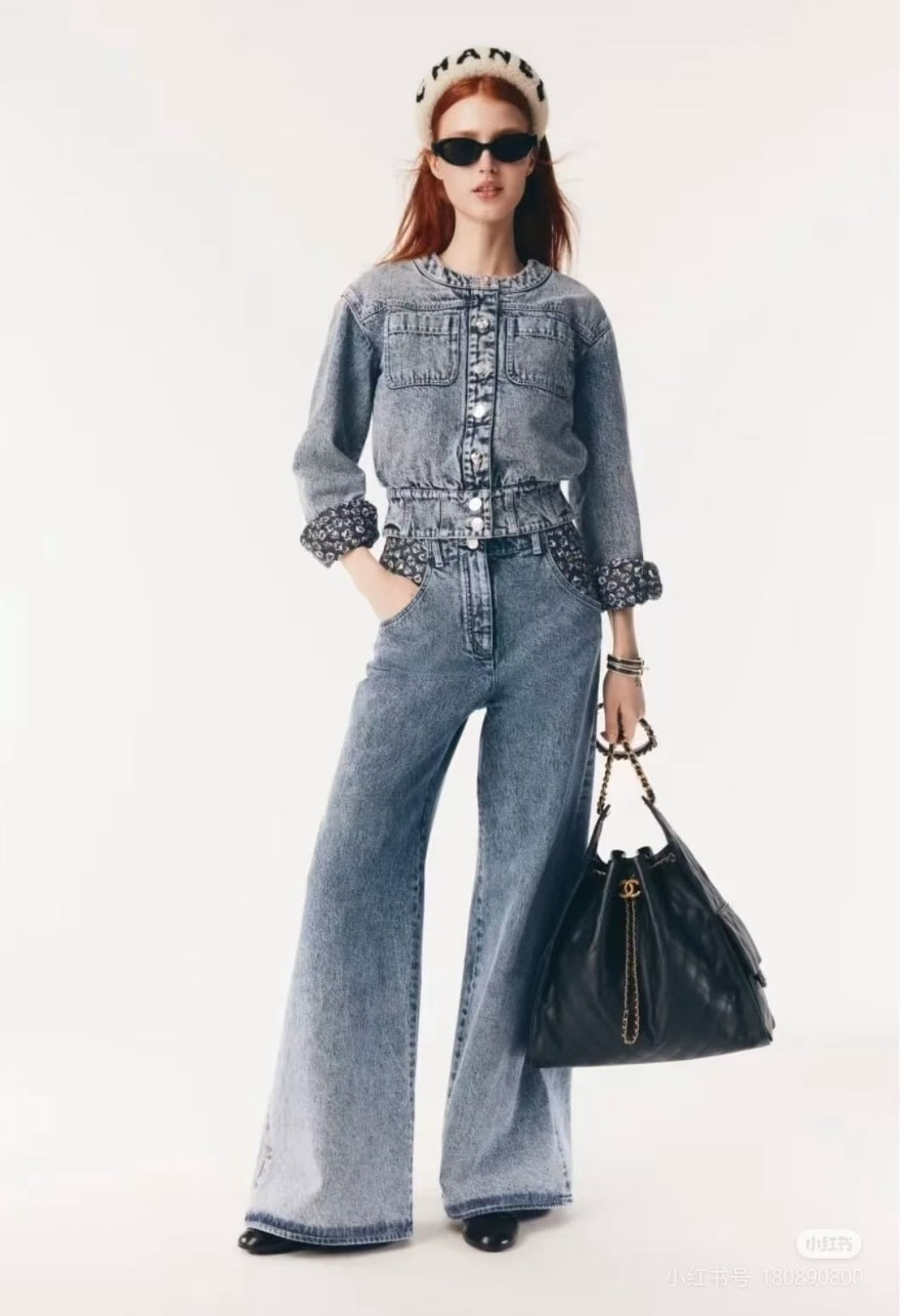 C*nel 25ss cropped denim jacket