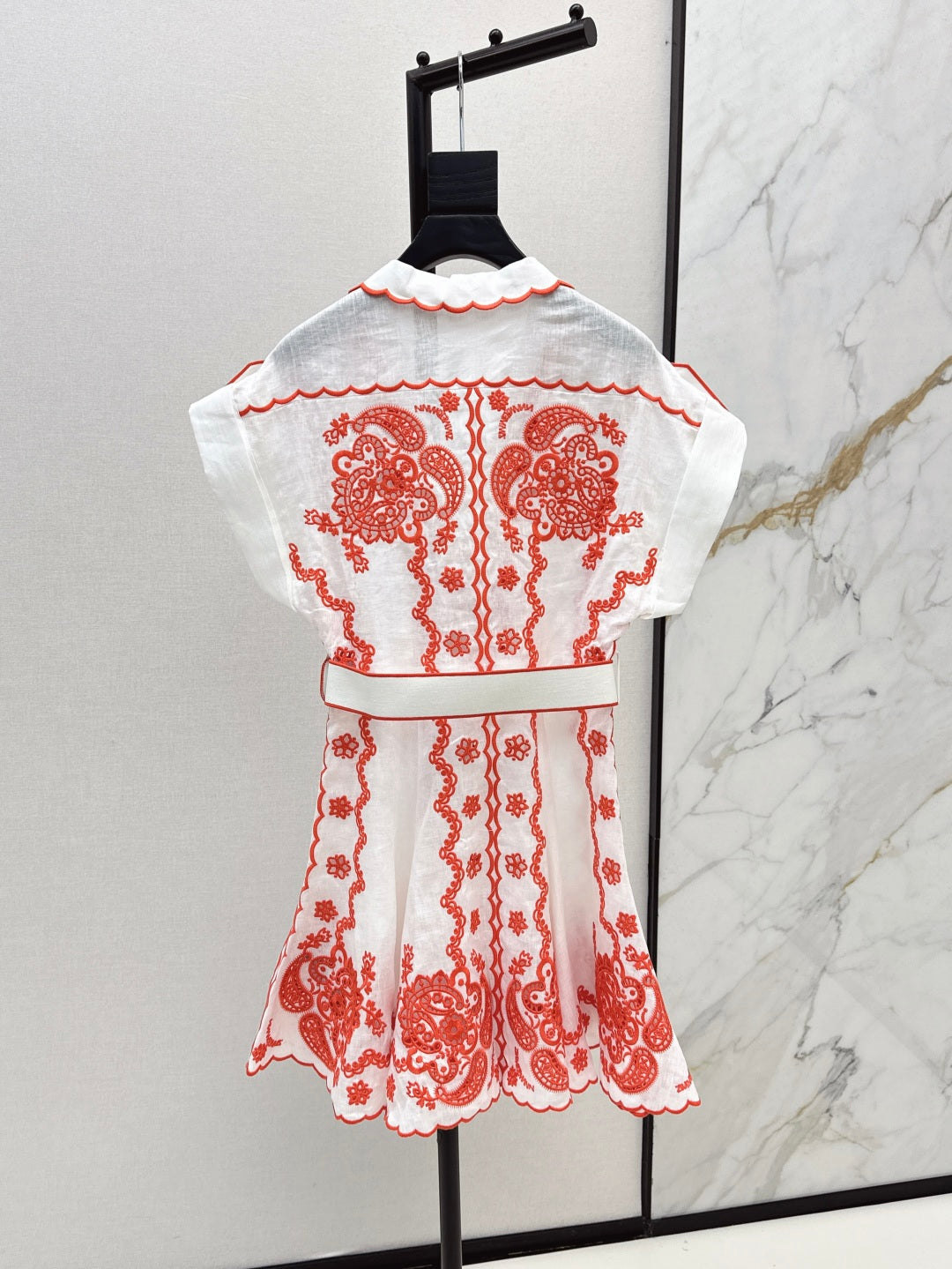 Zim* 25ss embroidered mini dress