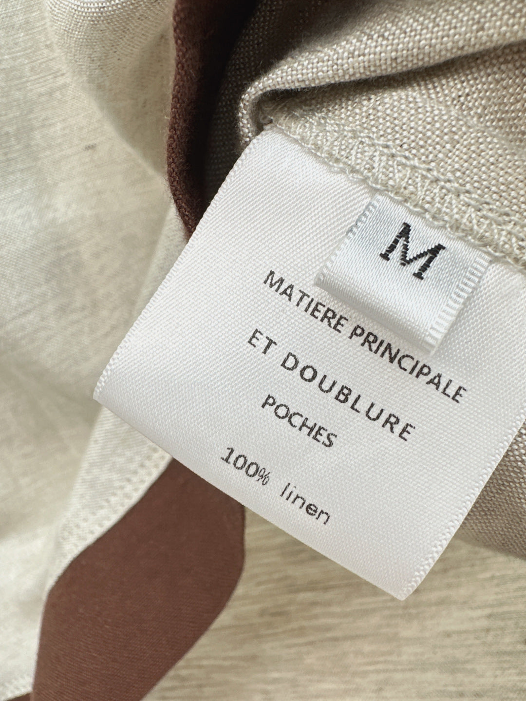 Loe* 25ss color-blocked linen suit