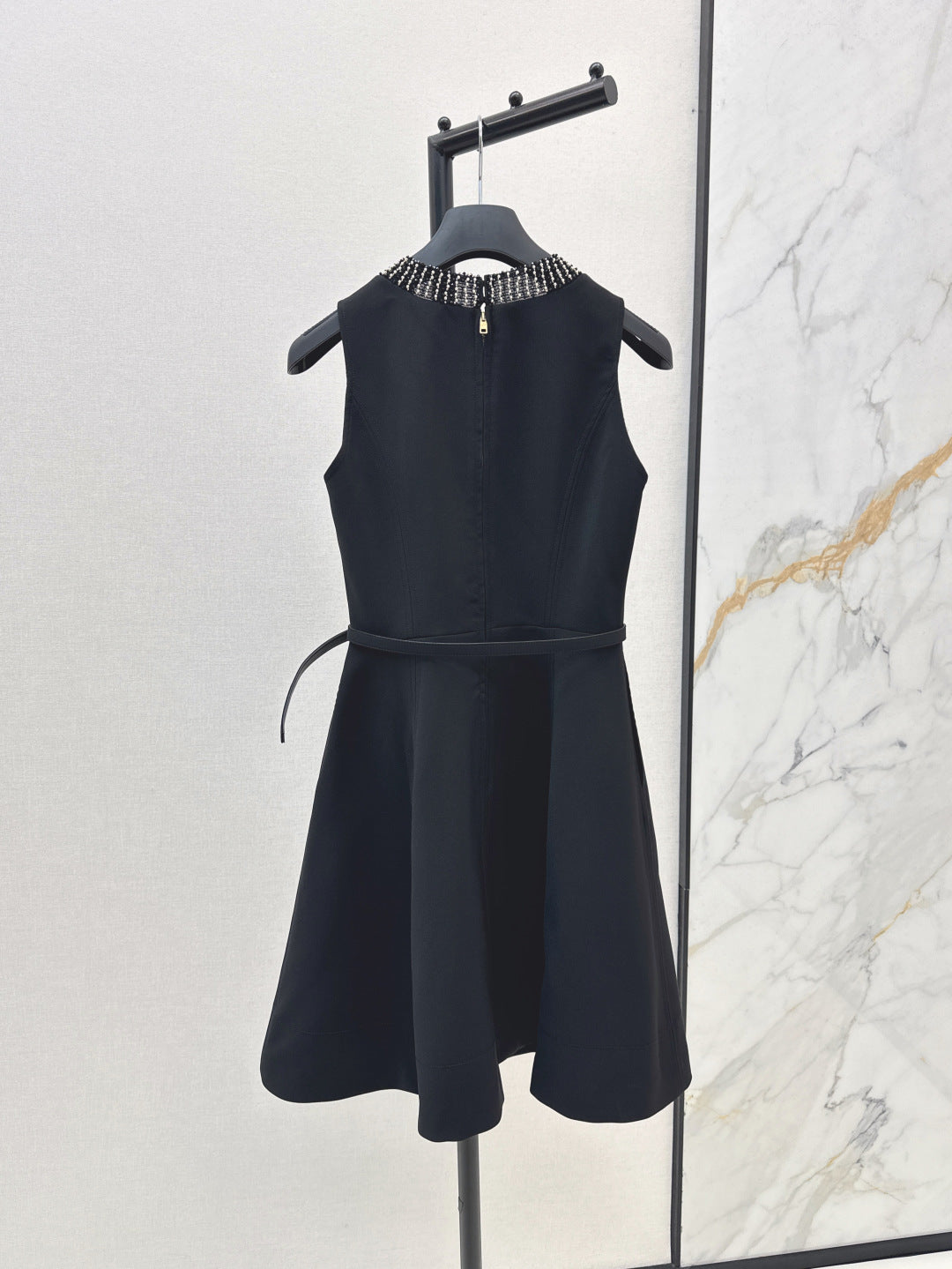 D*r 25ss pearls embroidered belted tunic dress