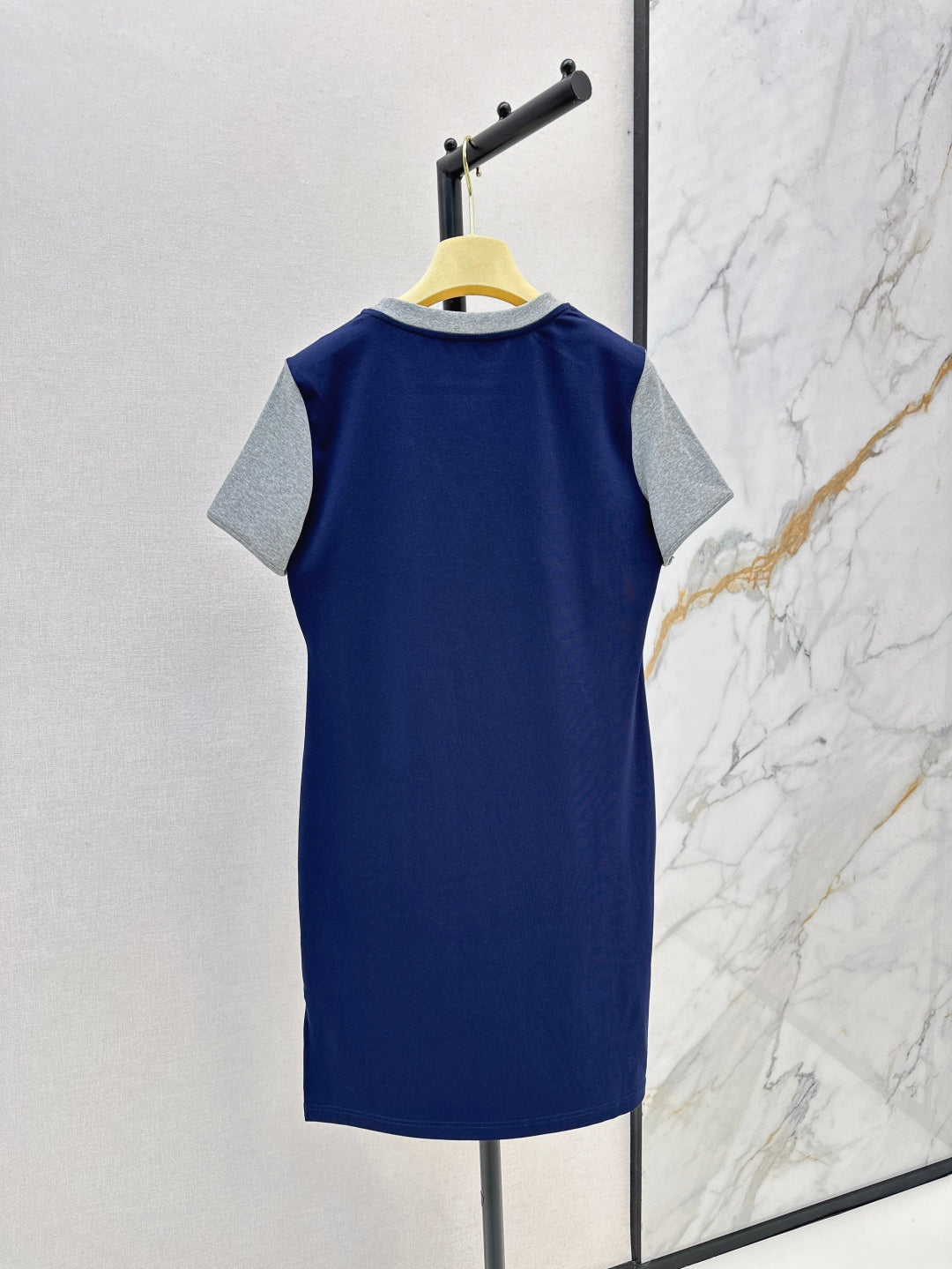 M*u 25ss fake two-pieces set tee dress