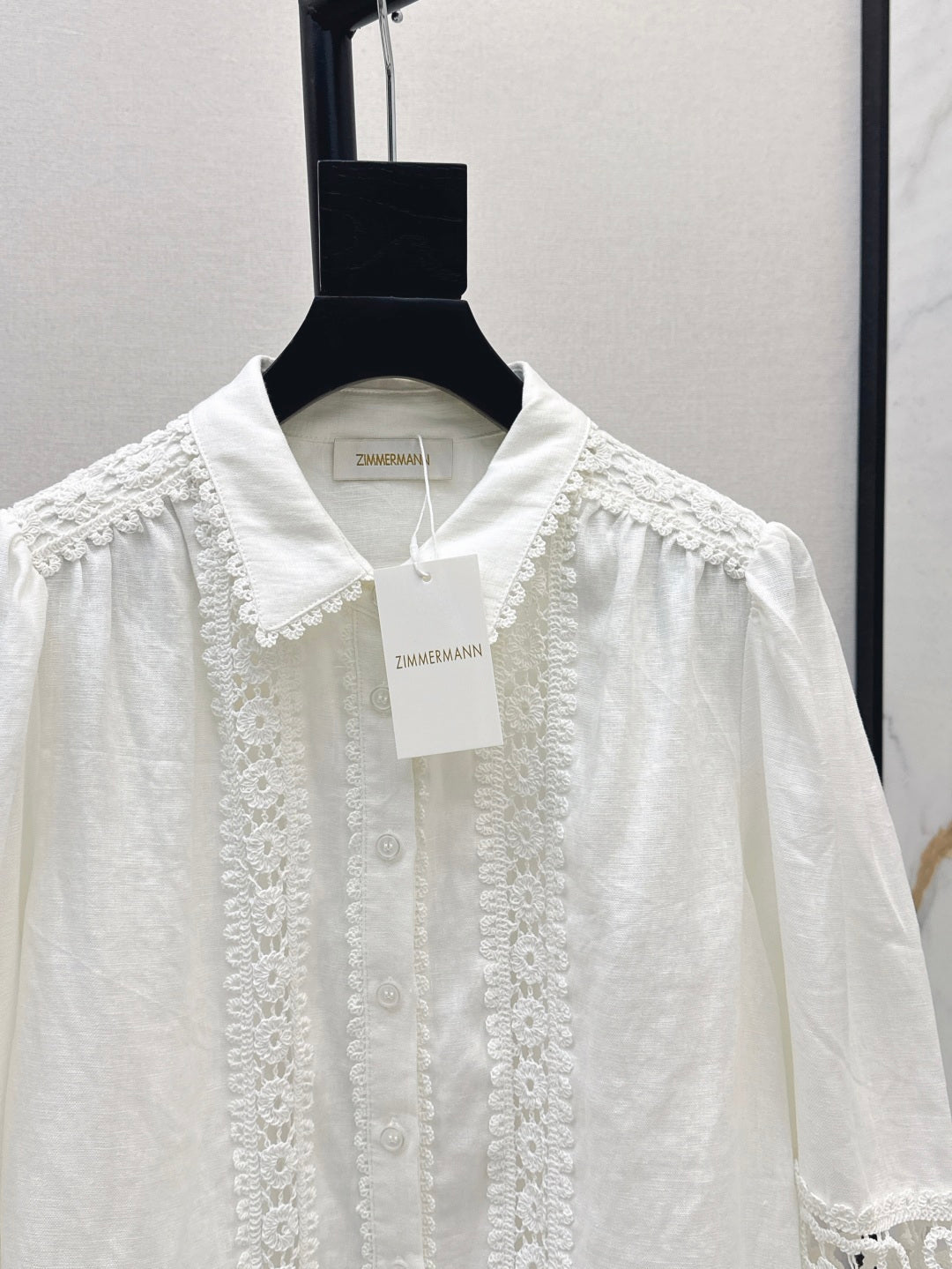 Zim* 25ss embroidered linen shirt