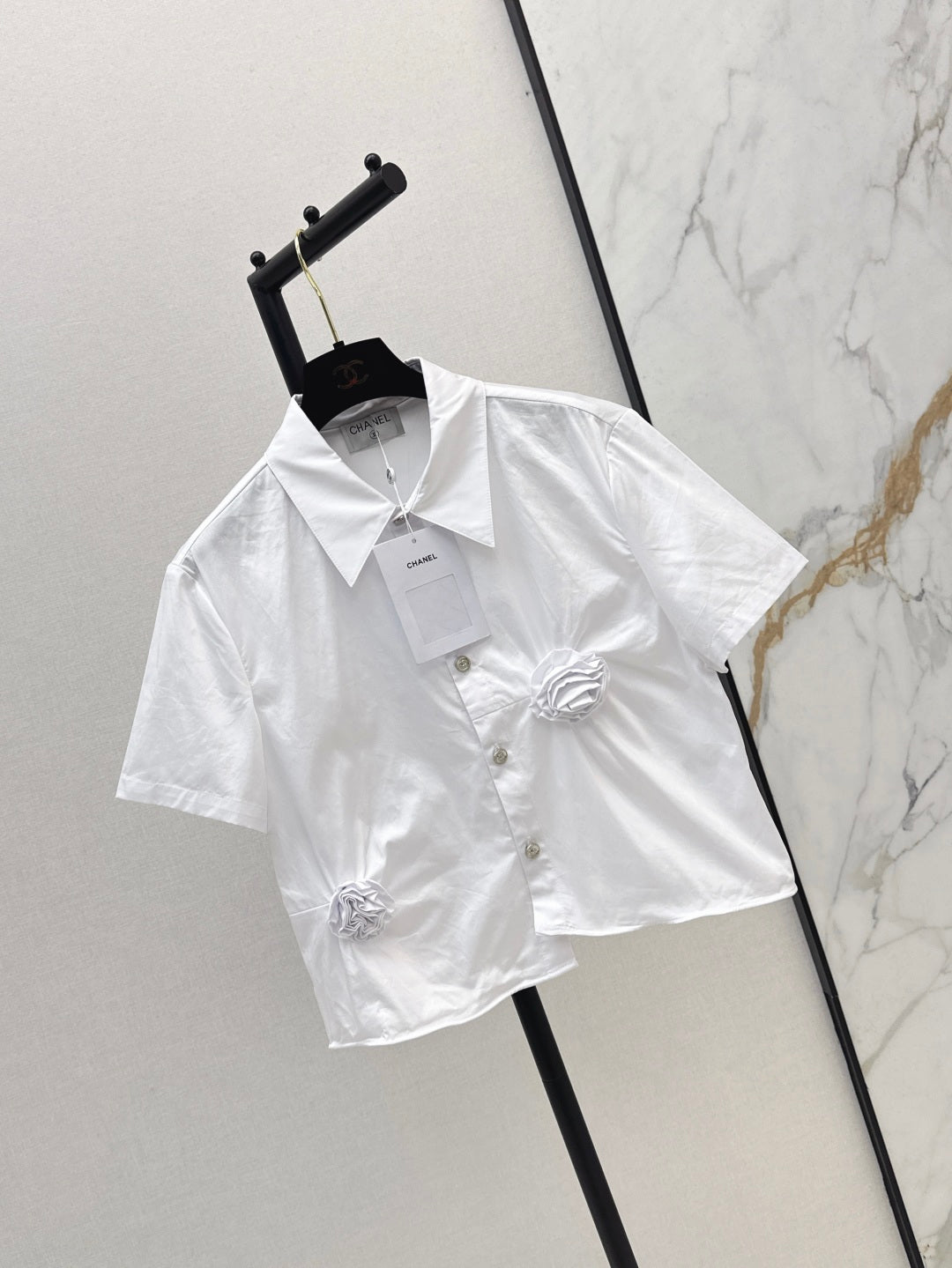 C*nel 25ss 3D flower shirt