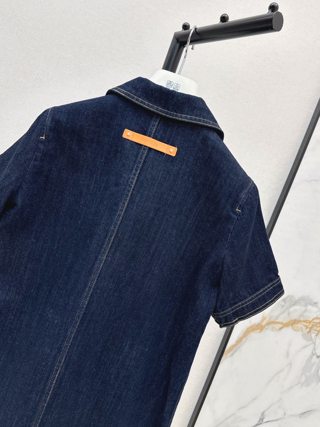 Monc* 25ss washed denim dress