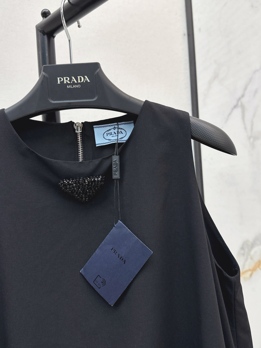Pra* 25ss re-nylon balloon dress