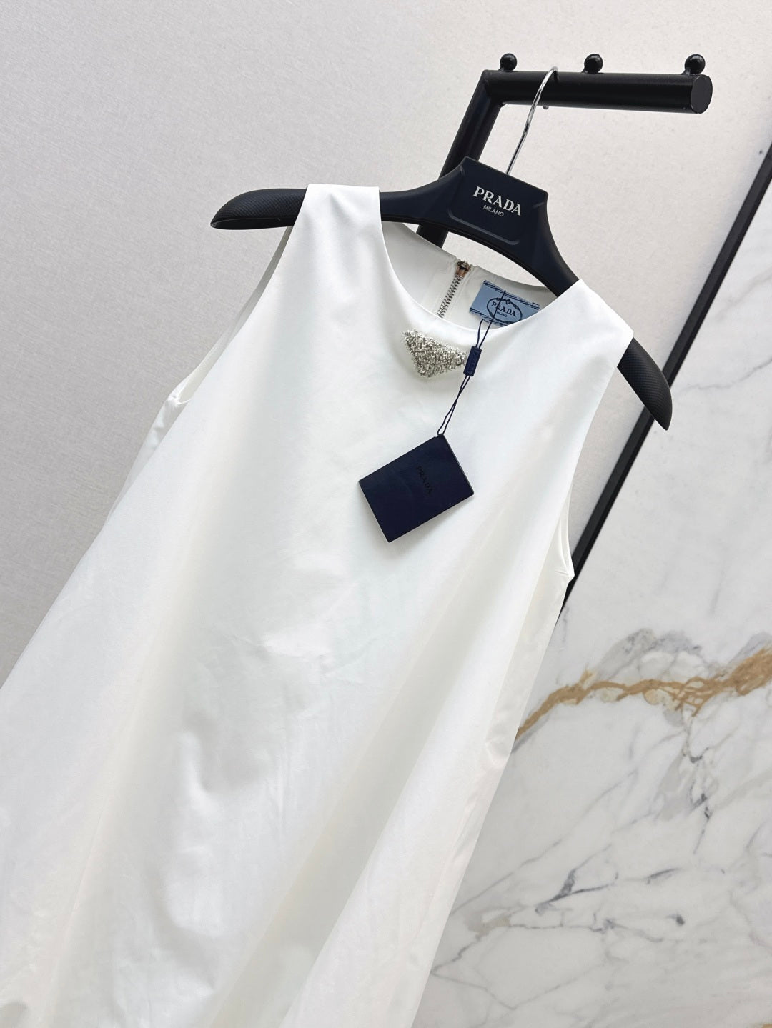 Pra* 25ss re-nylon balloon dress